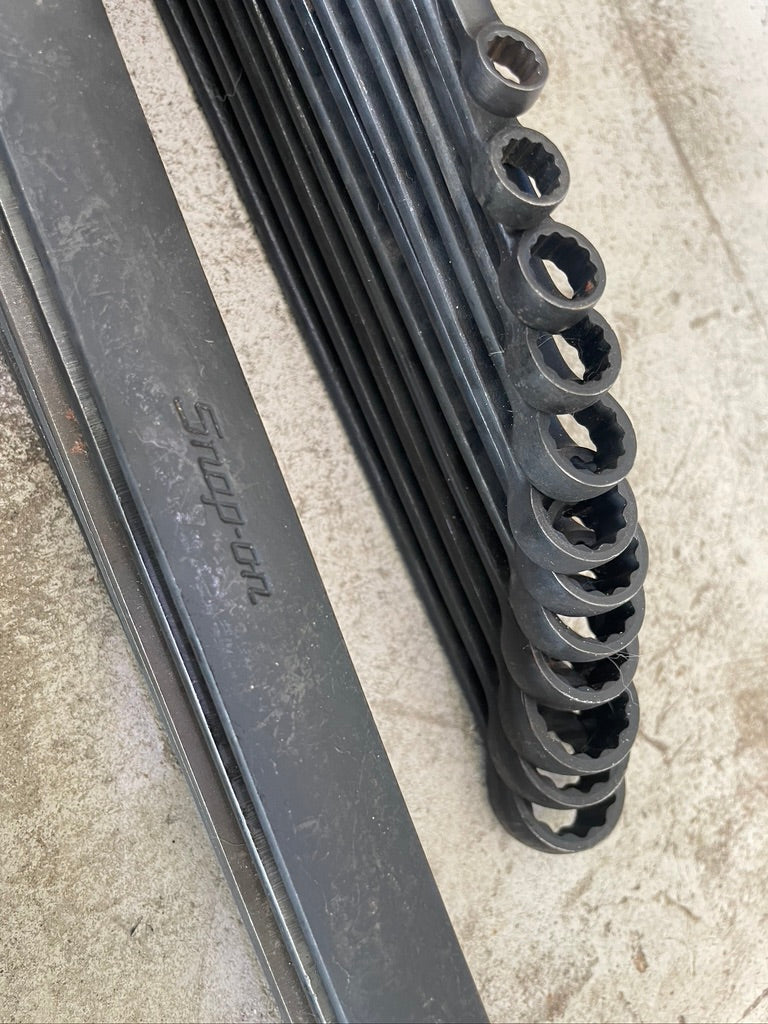 Snap On SAE Combo Wrench Set Black Industrial Finish GOEX 22pc