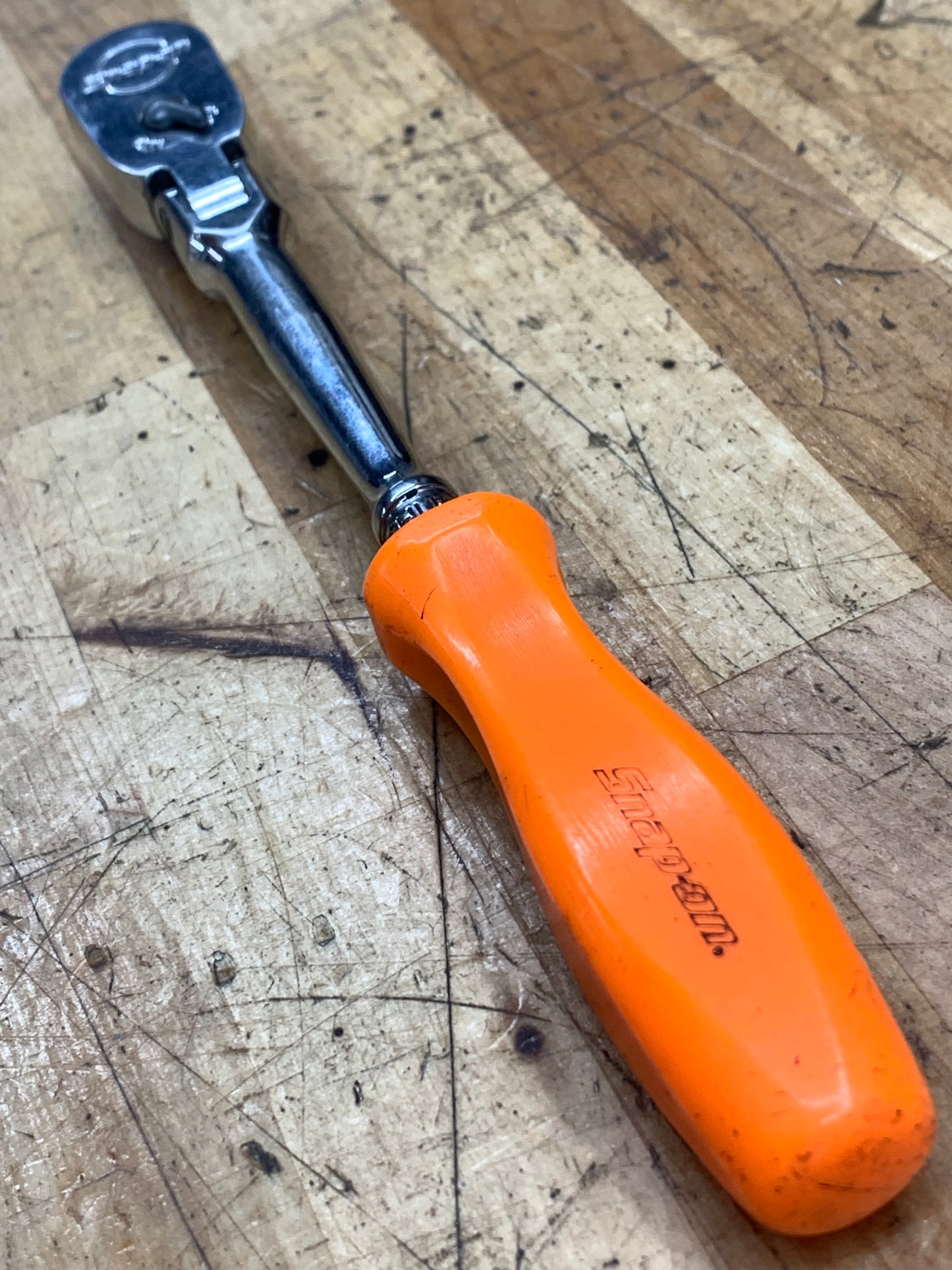 Snap On 1/4" Flex Head Orange Hard Handle THLFD72