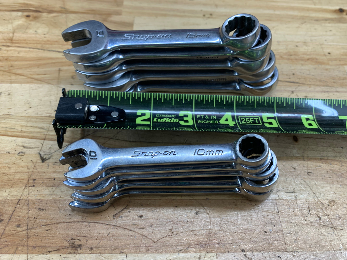 Snap On Stubby Wrench Set Metric 10pc 10-19mm OXIM710B