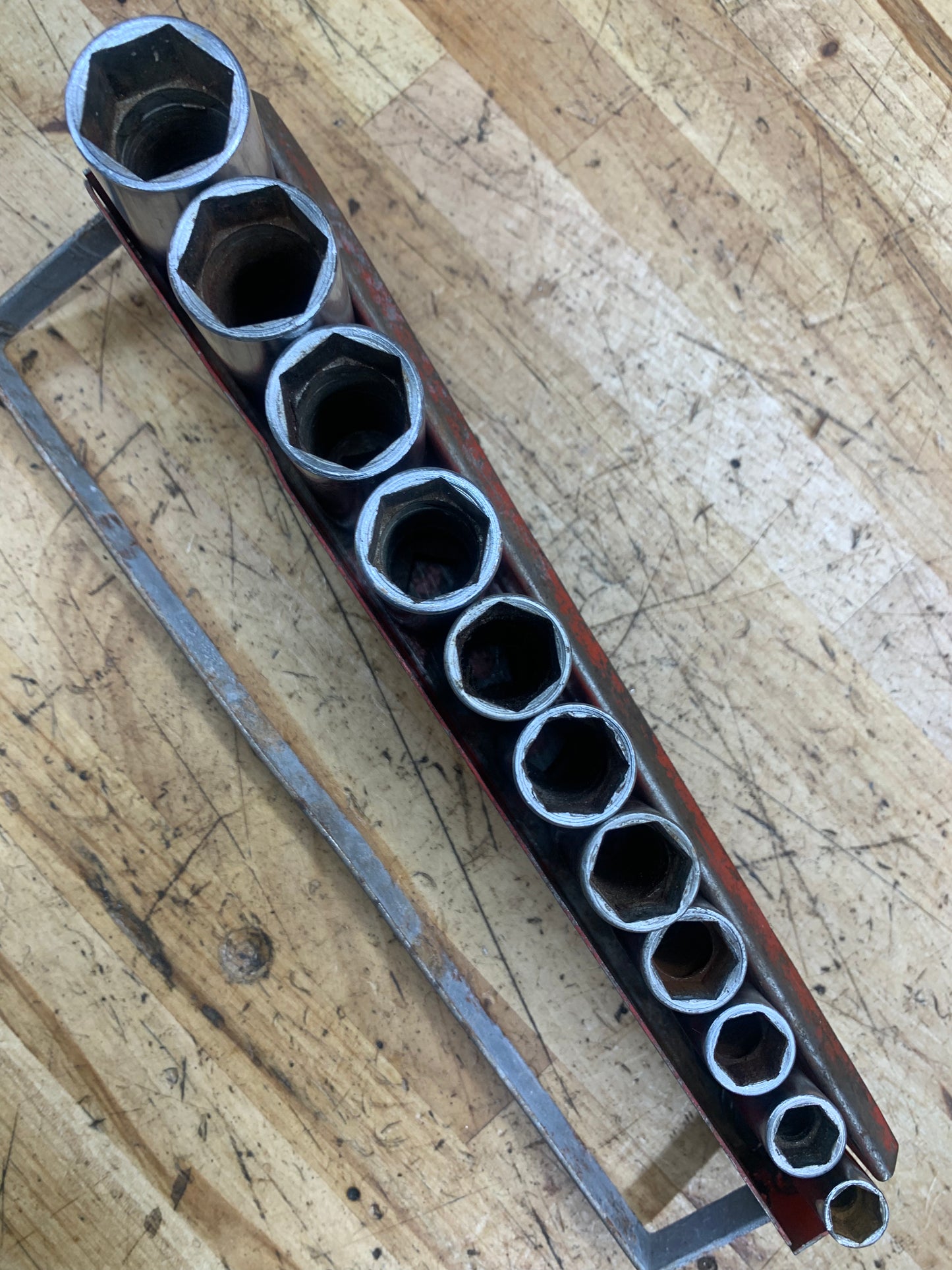 Snap On 3/8" SAE Vintage Deep Socket Set 11pc USA 211SFSY