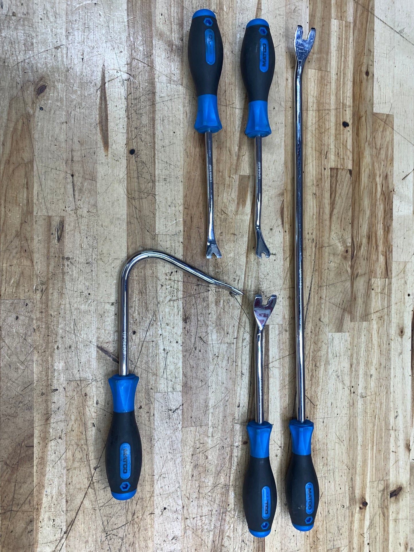 Matco Trim Panel Prybar Tool 5pc Blue UP6SETB