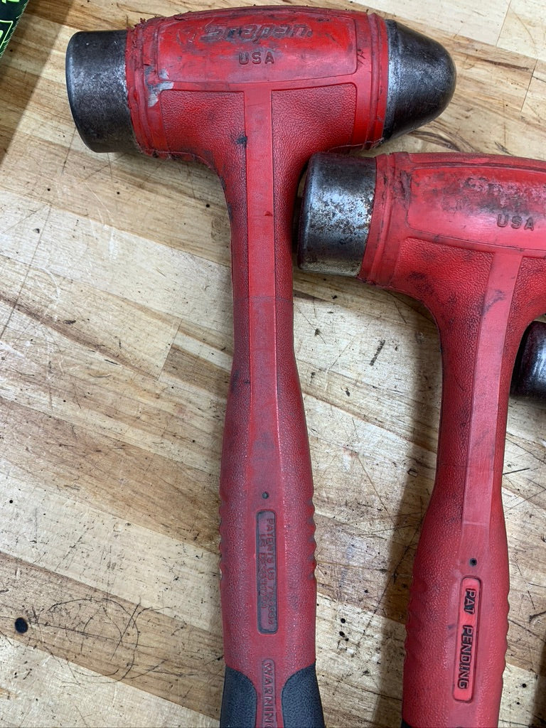 Snap On Ball Peen Hammer Set Deadblow 3pc 16oz, 32oz, 40oz