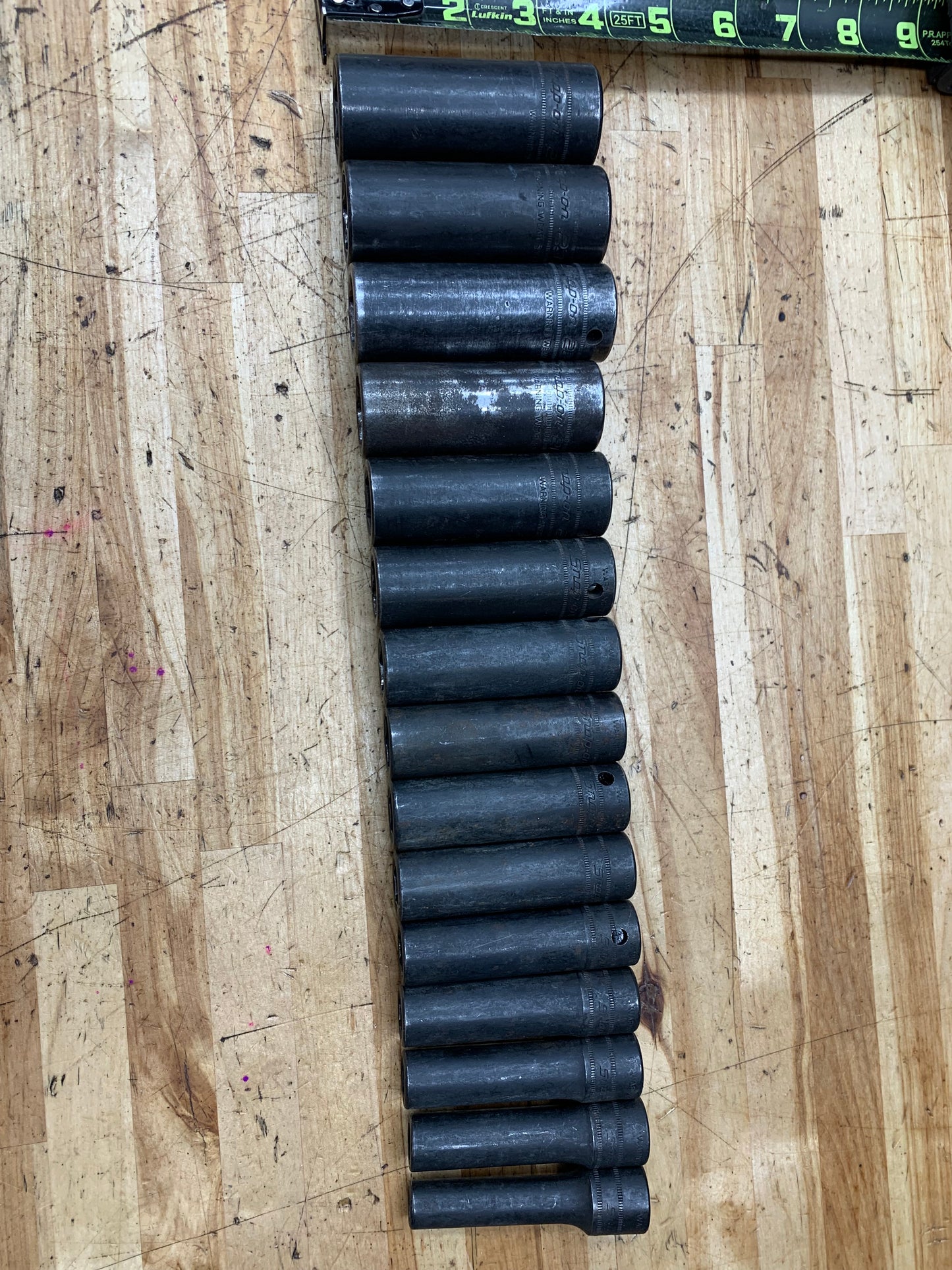 Snap On 1/2" Metric Deep Impact Socket Set 10-24mm USA 15pc 315SIMMYA