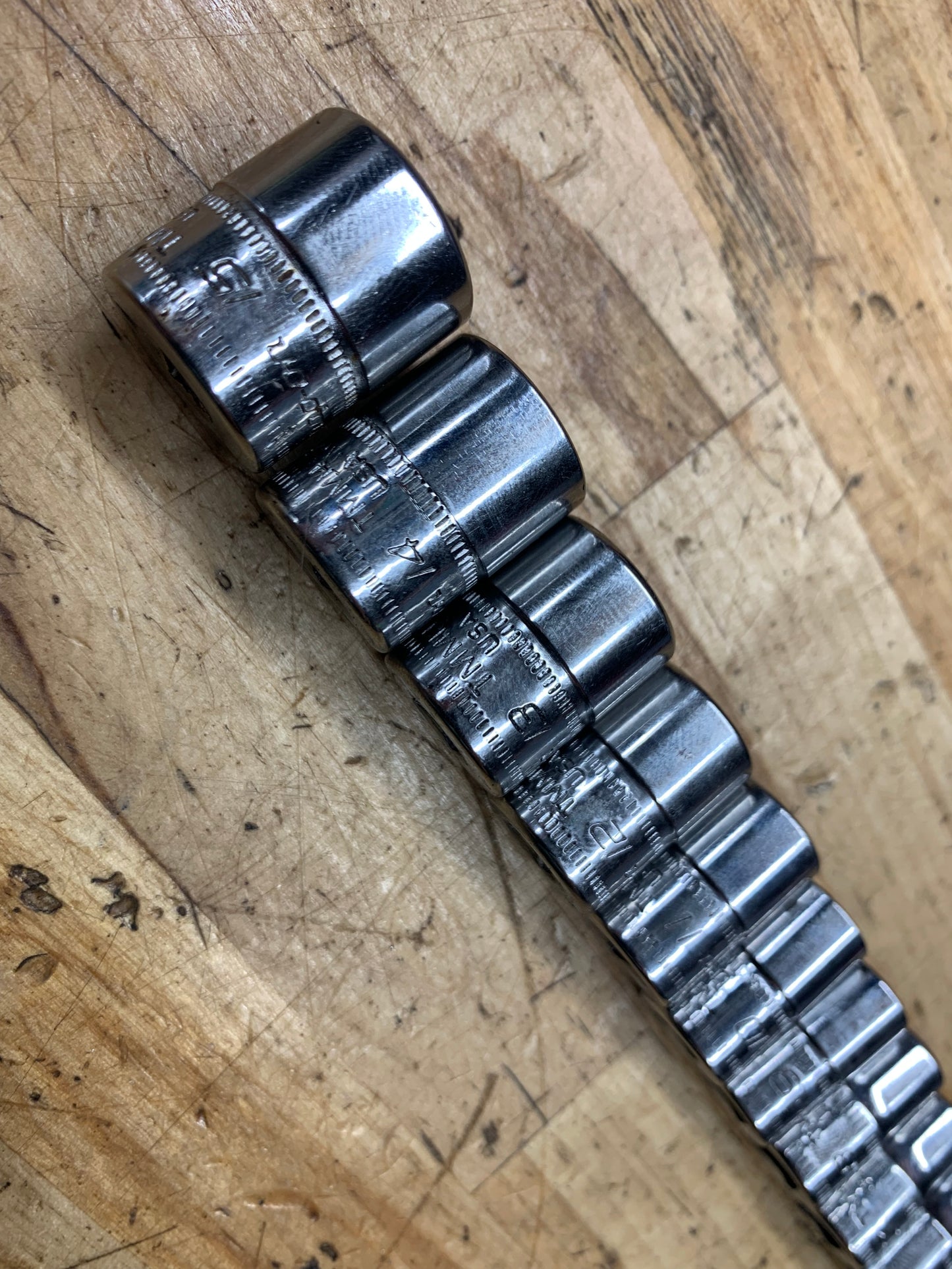 Snap On 1/4” Metric Shallow Socket Set 12pc, 5-15mm USA 112TMMY