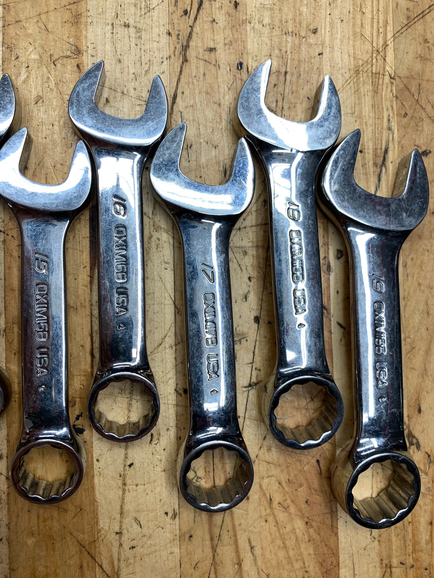 Snap On Metric Stubby Wrench Set 10-19mm 10pc  USA OXIM710B