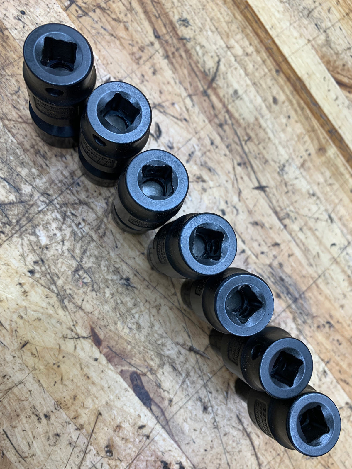 Matco 3/8" SAE Swivel Universal Impact Shallow Socket Set 7pc 3/8"-3/4"SXUP76TR