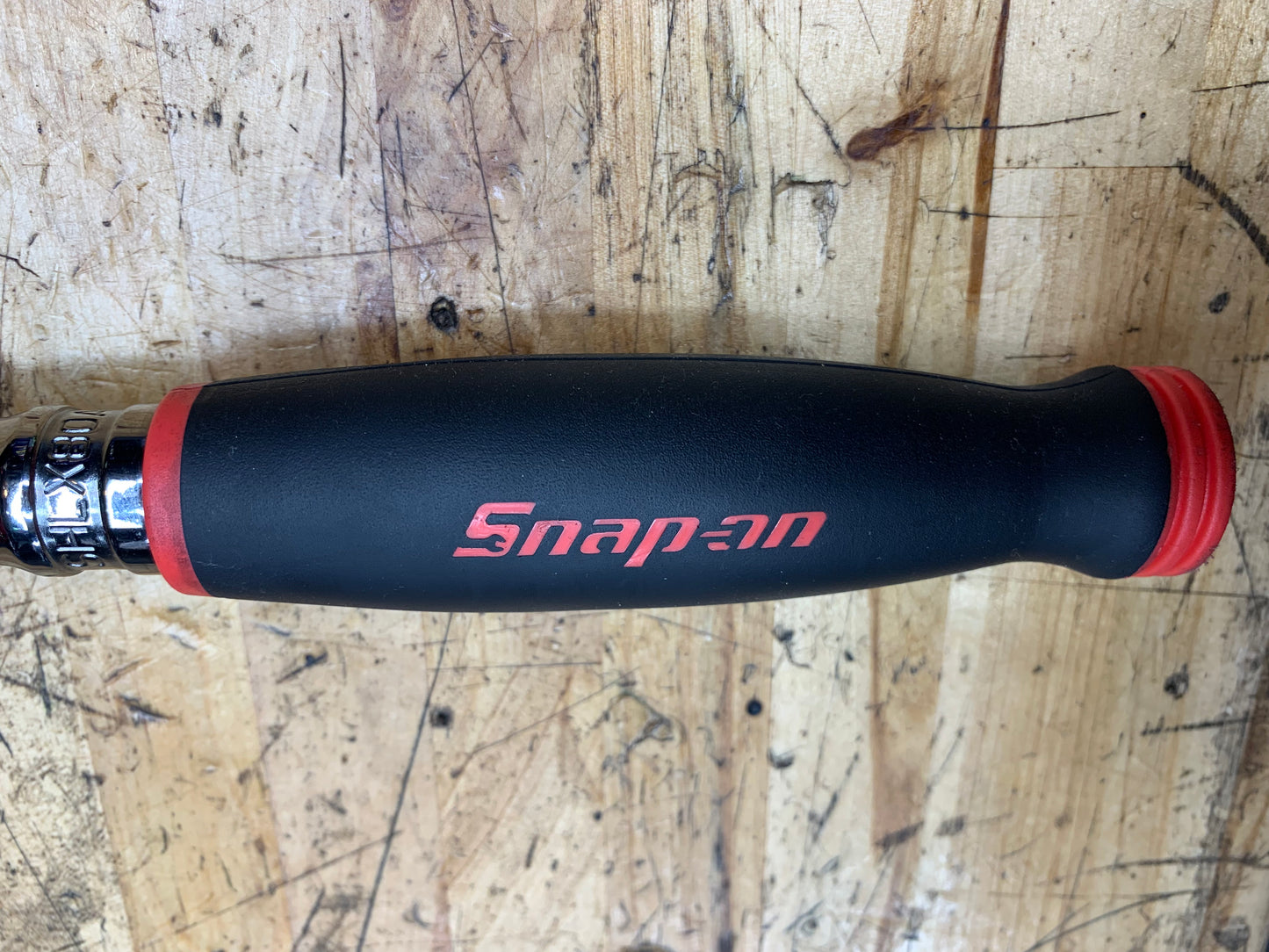 Snap On 1/2” Long Locking Flex Head Ratchet Soft Grip LIKE NEW USA SHLX80A