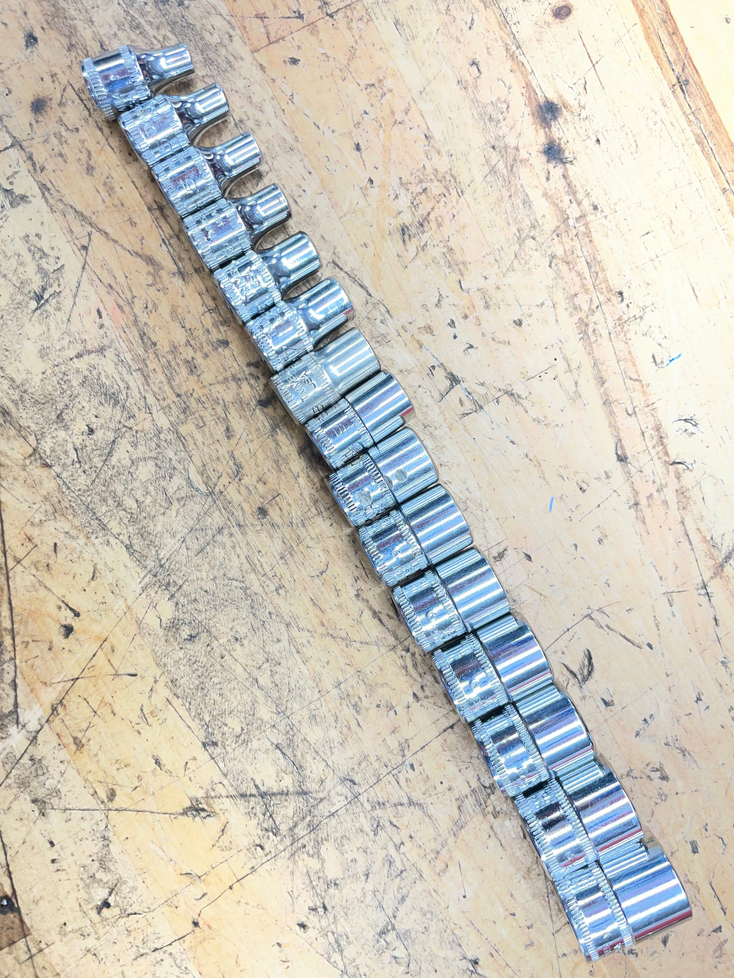 Snap On 1/4” Metric Shallow Socket Set 15pc 4-16mm USA