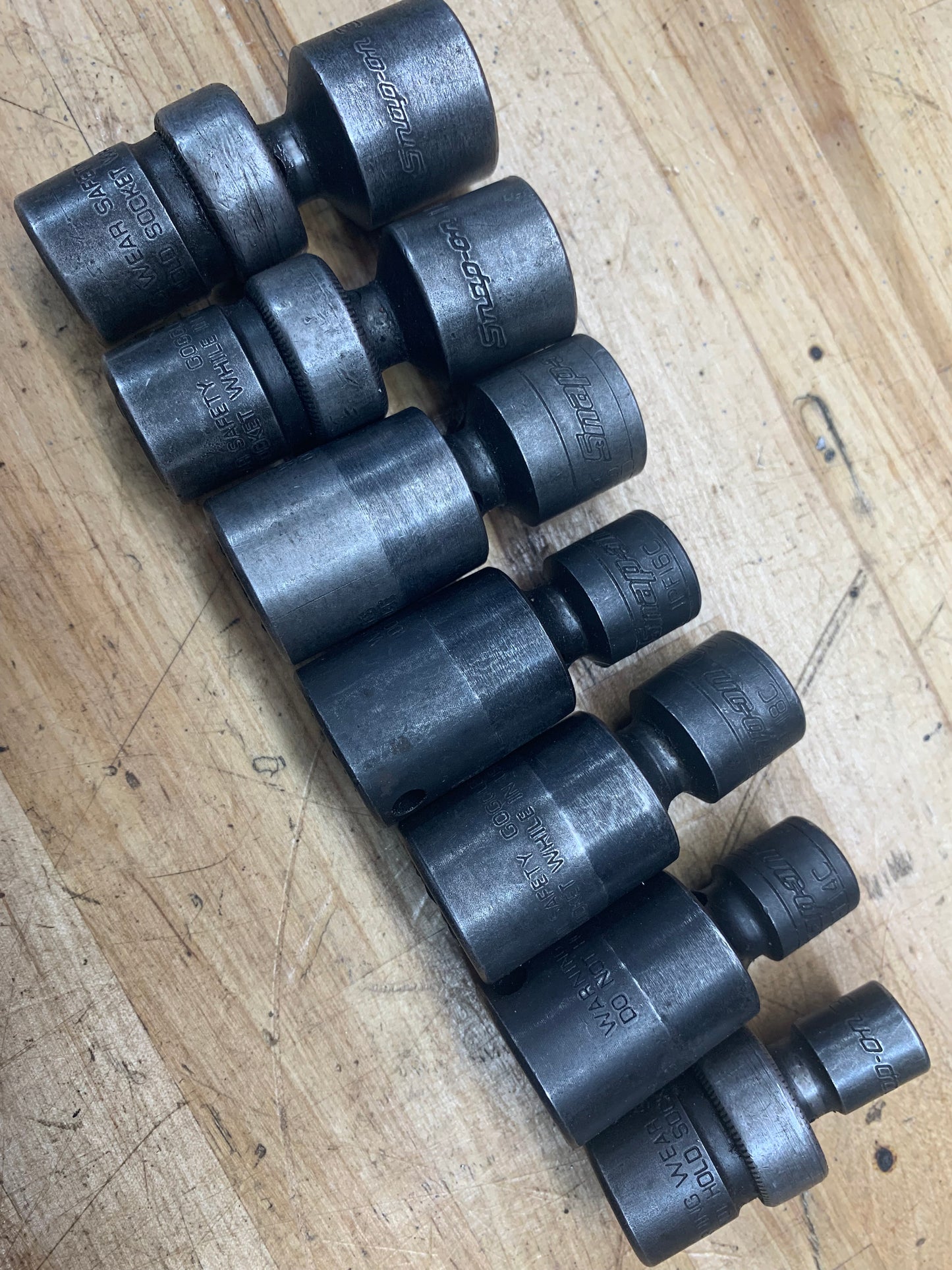 Snap On SAE Impact swivel universal impact socket set 207IPF