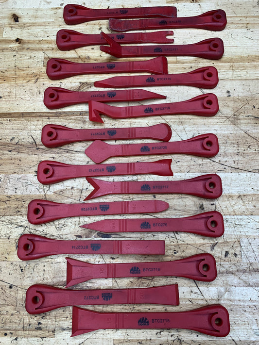 Mac Tools Plastic Non Marring Trim Panel Prybar Sets Deep 18pc