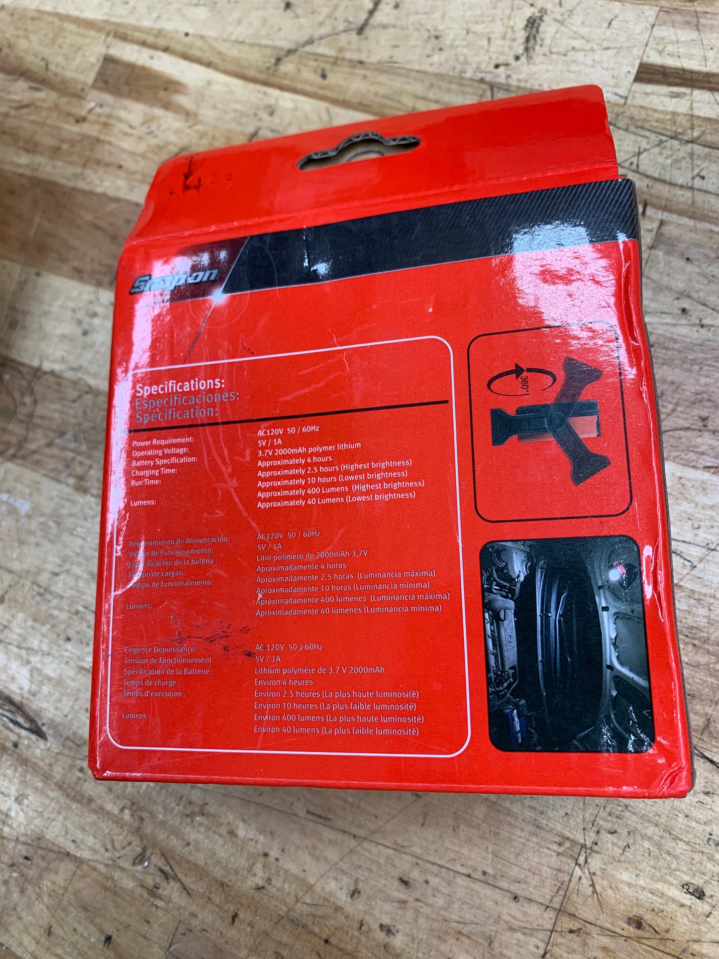 Snap On Magnetic Work Light ECPRB042G