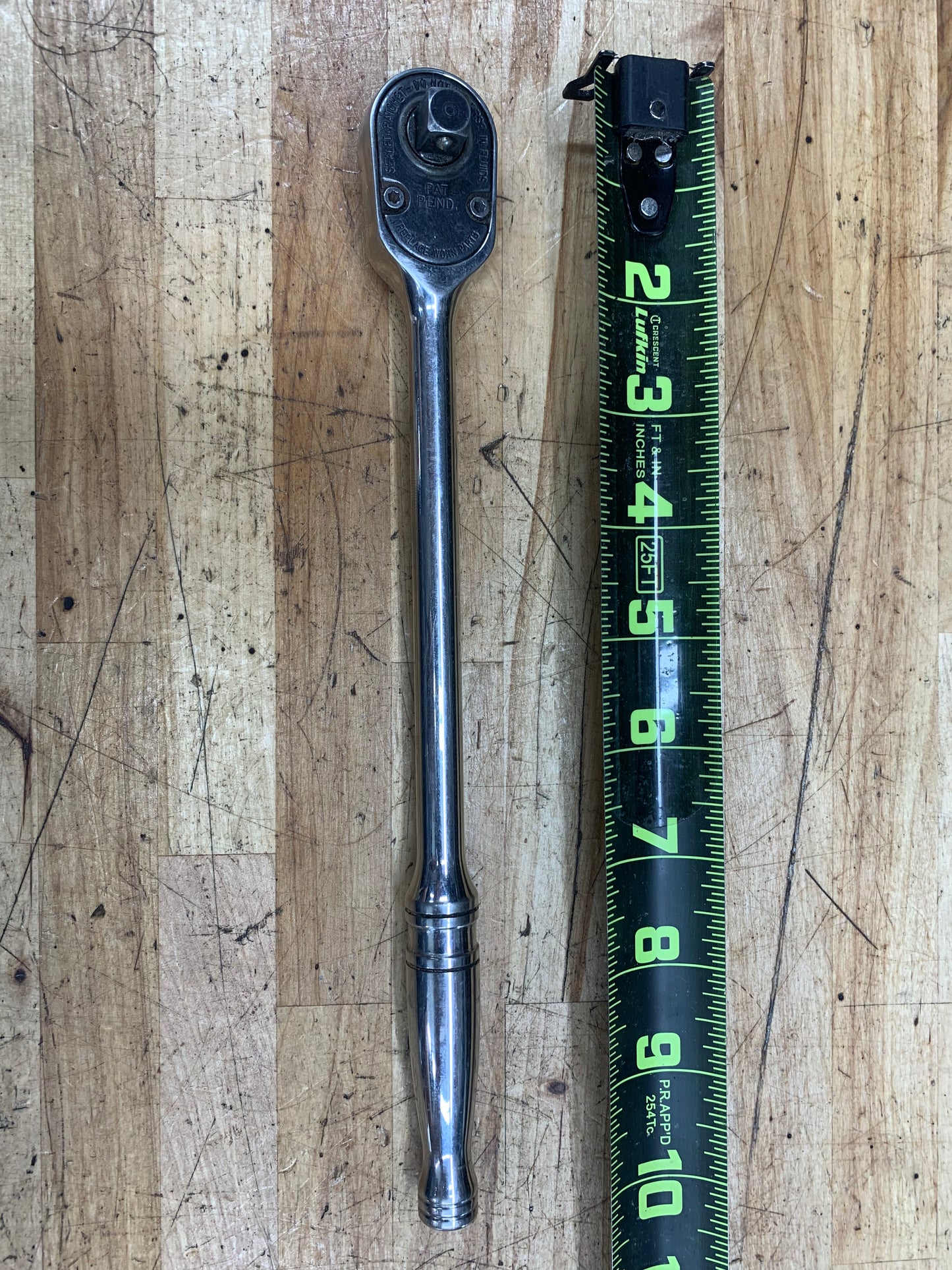 Snap On 3/8" Long Ratchet Chrome FL80