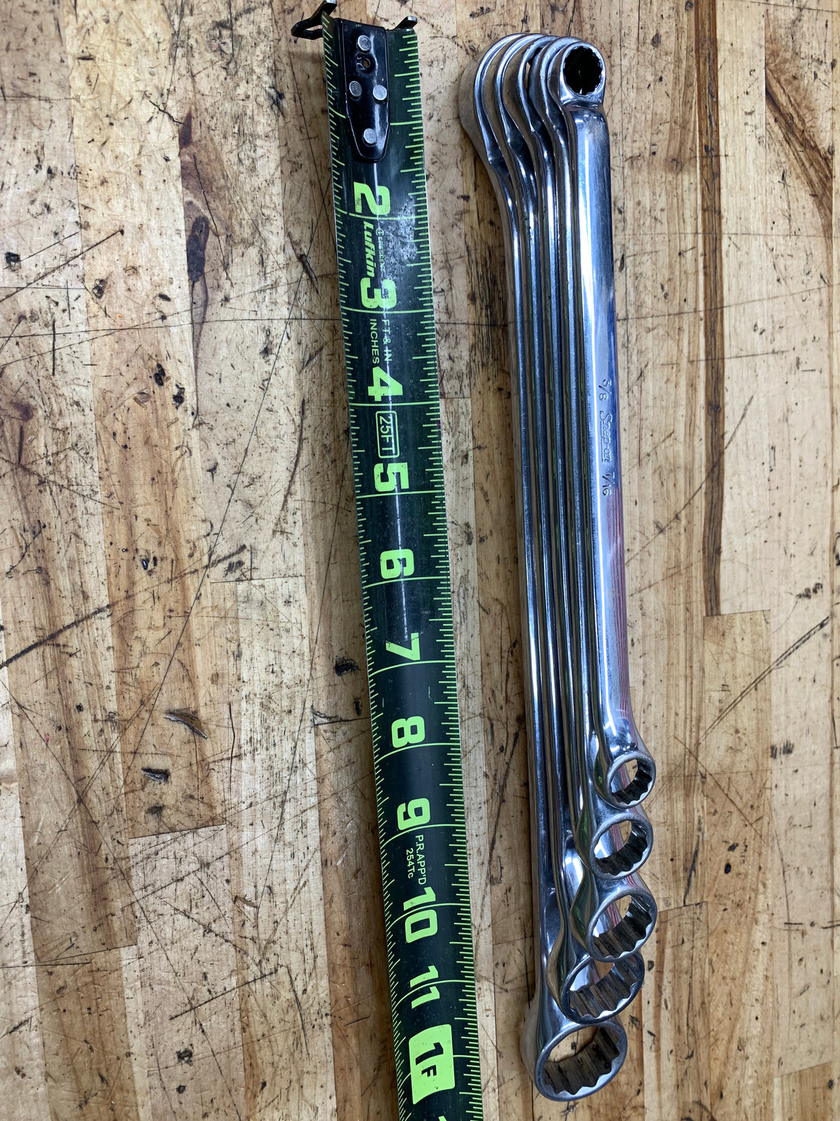 Snap On SAE 10 Degree Offset Box Wrench Set 5pc 3/8"-15/16" USA XB605A
