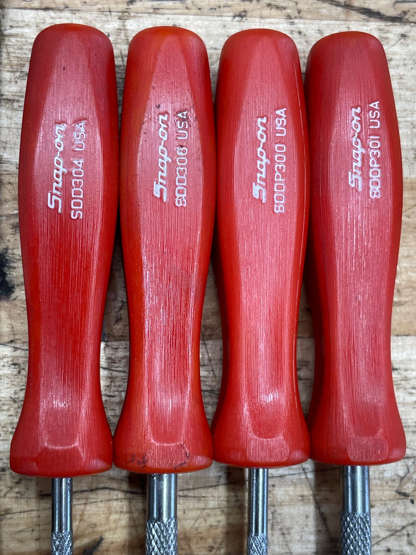 Snap On Red Hard Handle Mini Screwdriver Set USA SDDX40