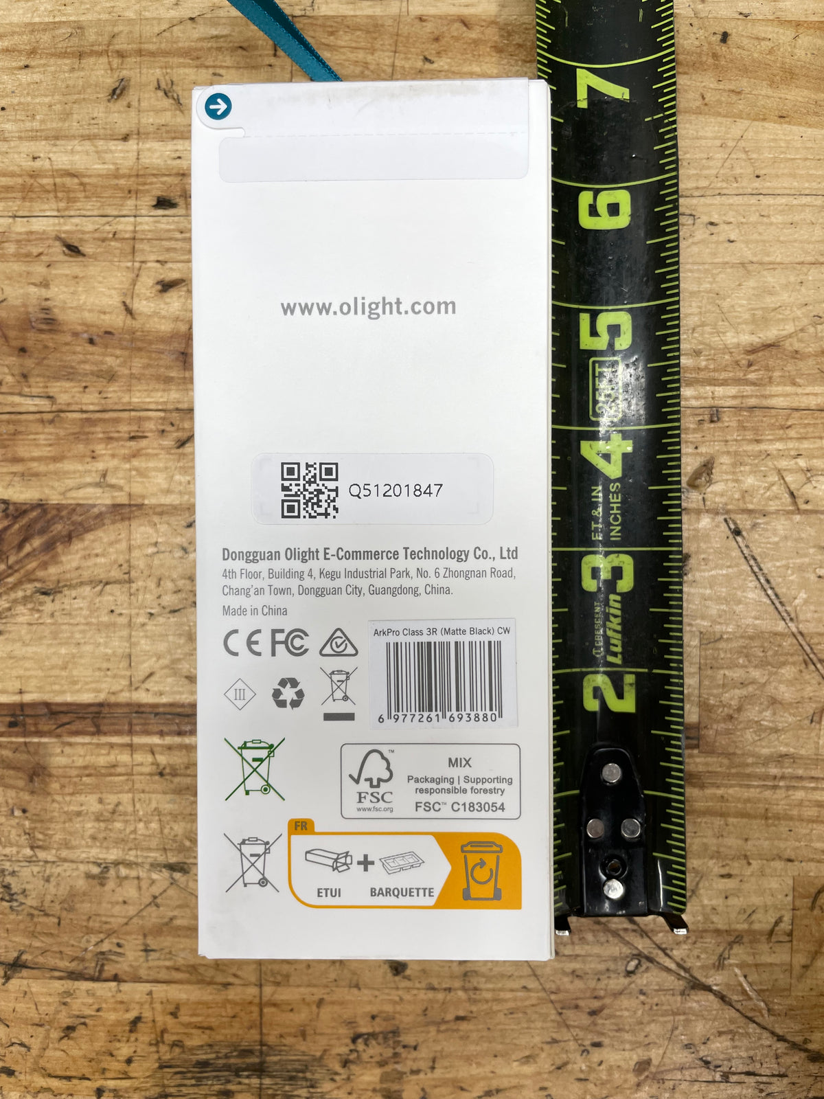Olight ArkPro EDC Flashlight 1500 Lumens UV Laser Flat Unibody  Matte Black BRAND NEW