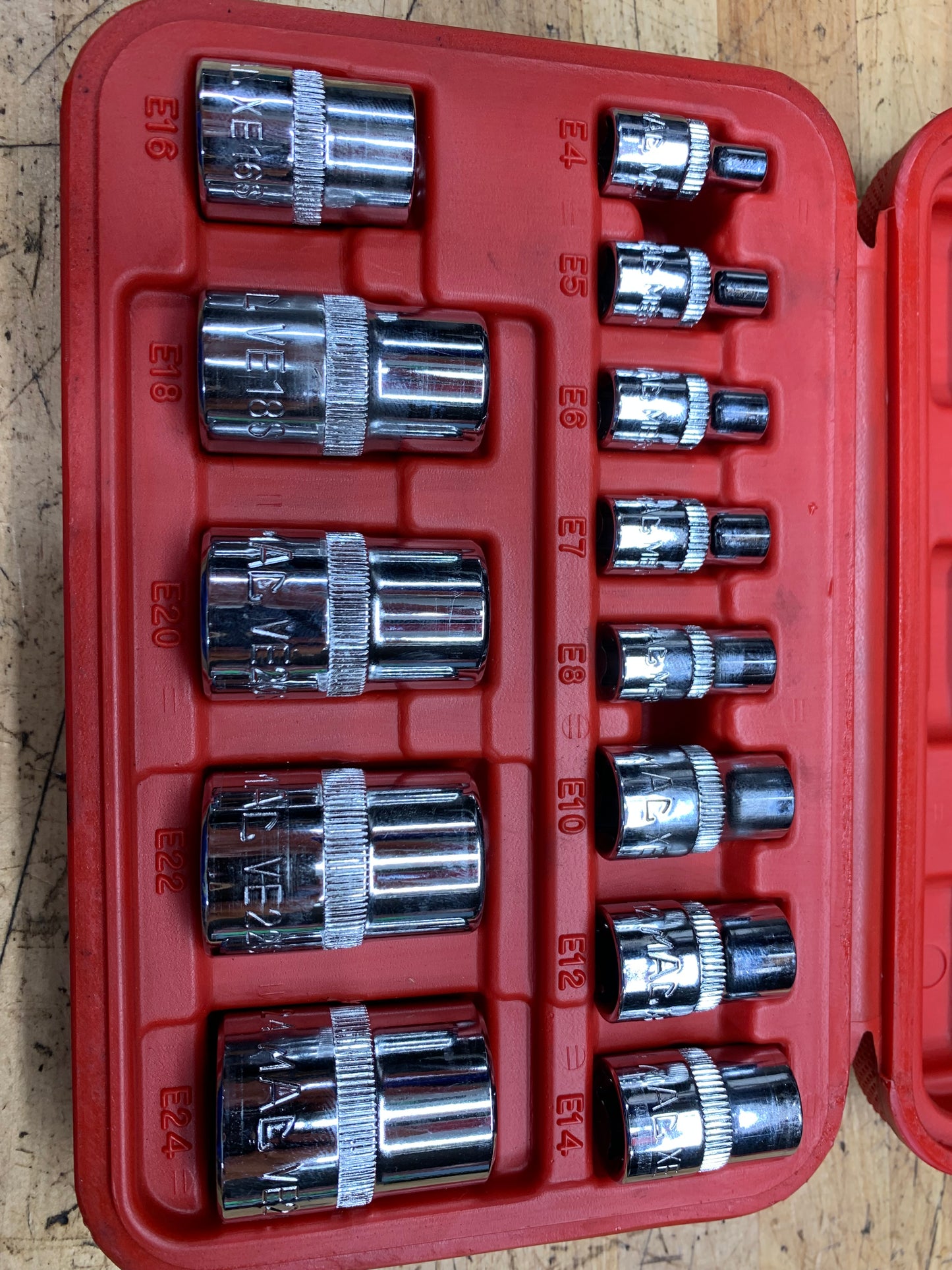 Mac Tools E-Torx Socket Set 13pc SMXVE13B