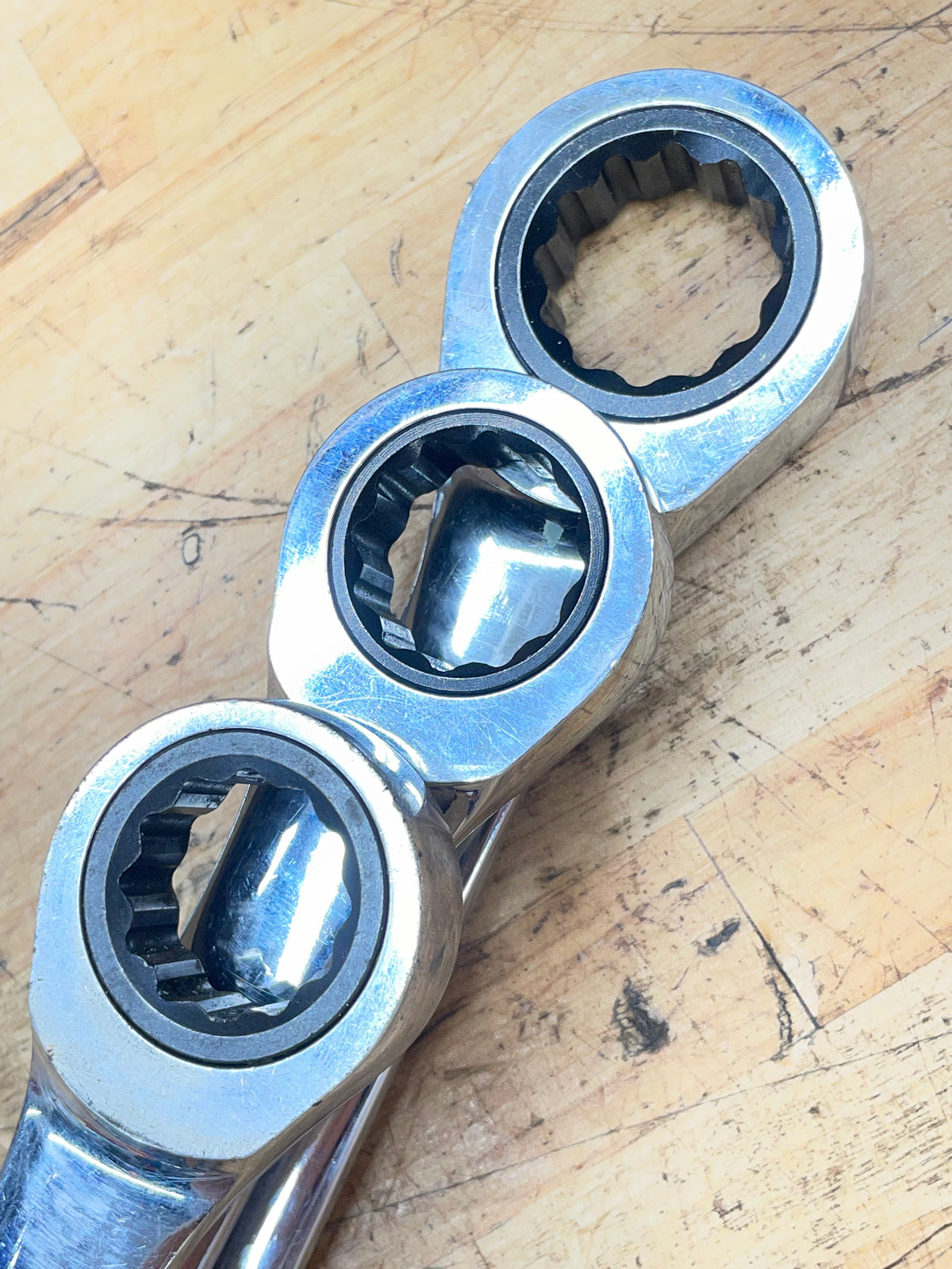 Gearwrench Metric Large Size Ratcheting Combo Wrench Set 21,22,24mm