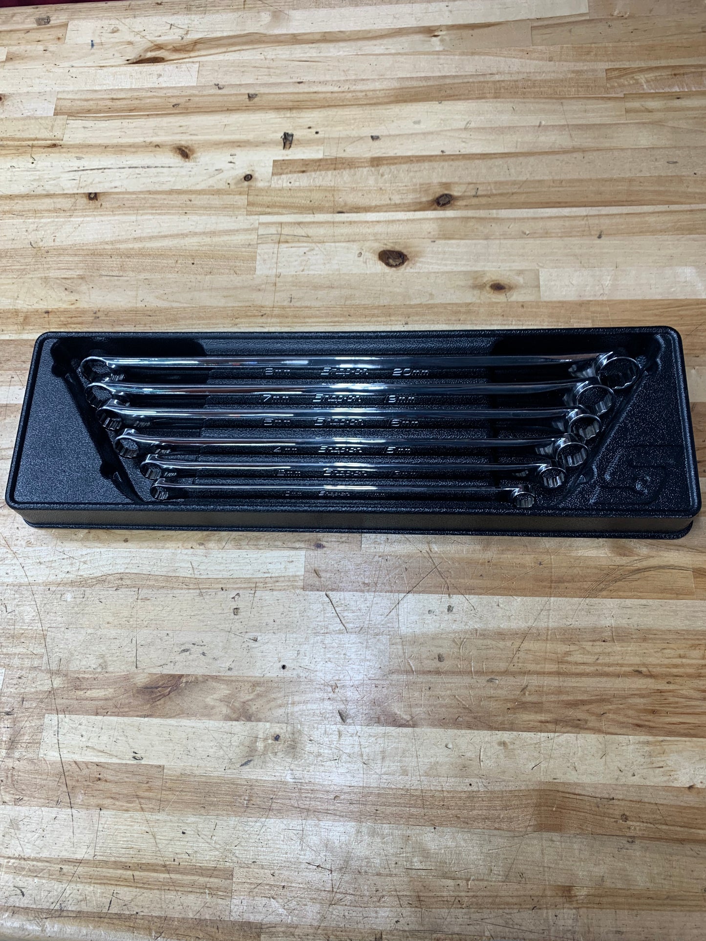 Snap On Metric 6pc Long Box Wrench Set Zero Offset 10-20mm USA XDHFM606