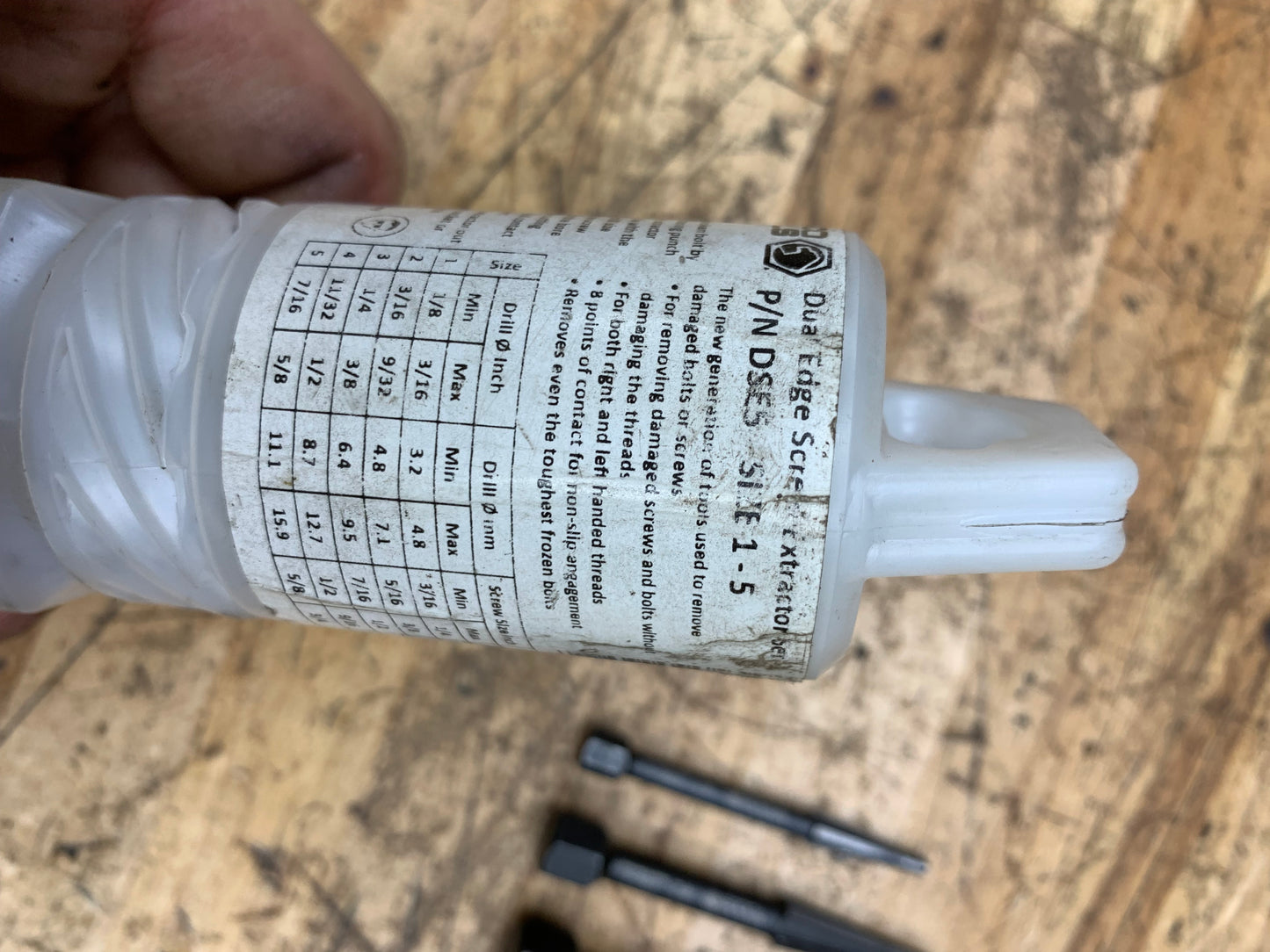 Matco Dual Edge Screw Extractor Set Germany DSE5