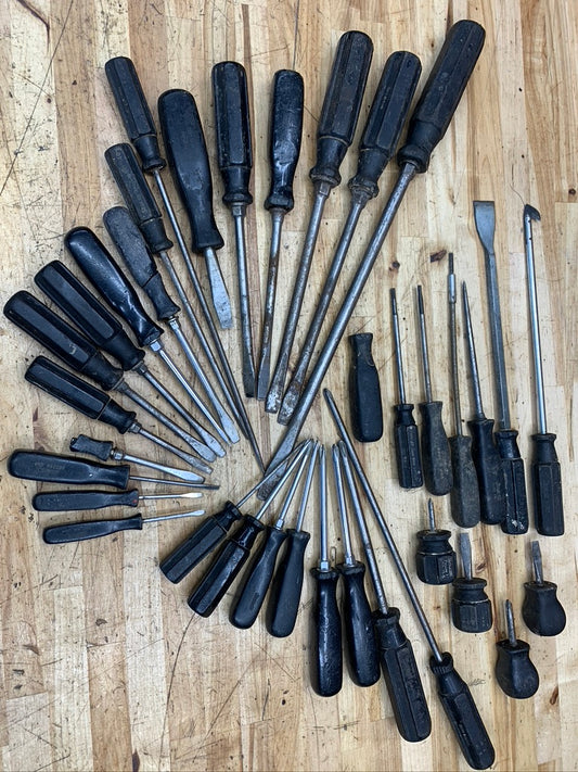 Snap On Vintage & Octo Grip Screwdriver BIG BUNDLE 35pc USA