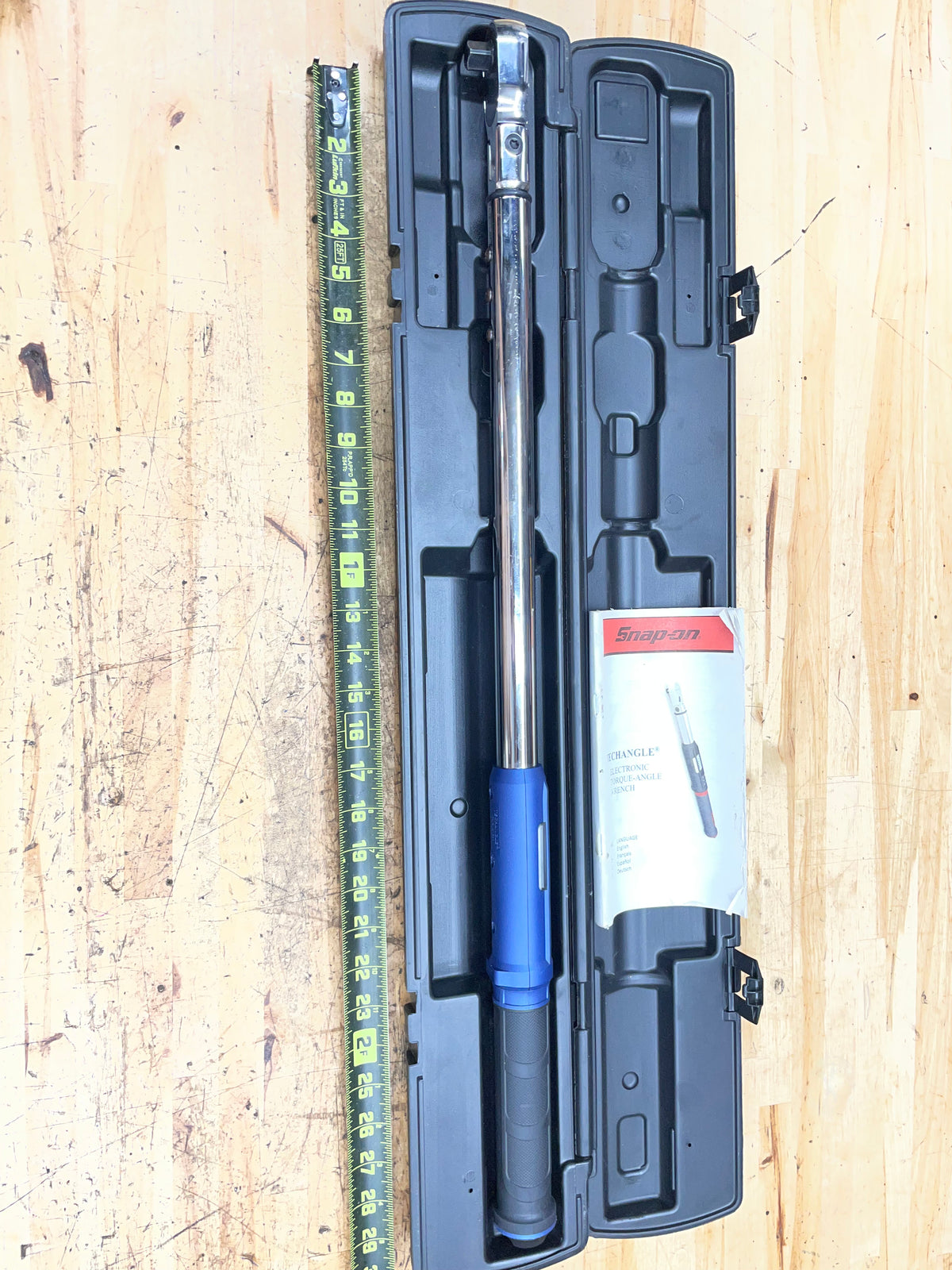 Snap On 1/2" Techangle 15-300Ft.Lb. Digital Torque Wrench EXCELLENT CONDITION ATECH3F300MB