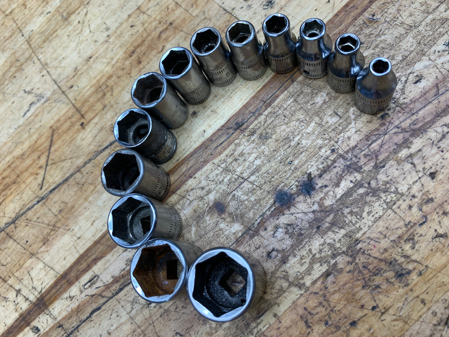 Snap On 1/4" Shallow Socket Set Metric 13pc USA 113TMMY