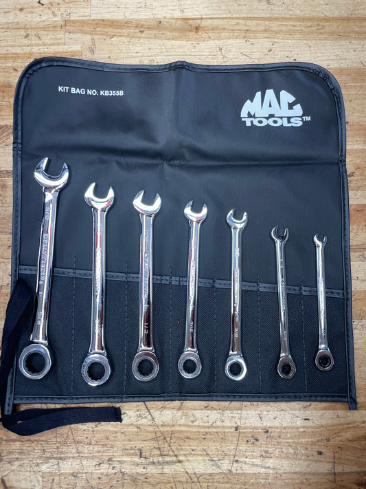 Gearwrench SAE Ratcheting Combo Wrench Set 7pc 1/4”-5/8” BRAND NEW