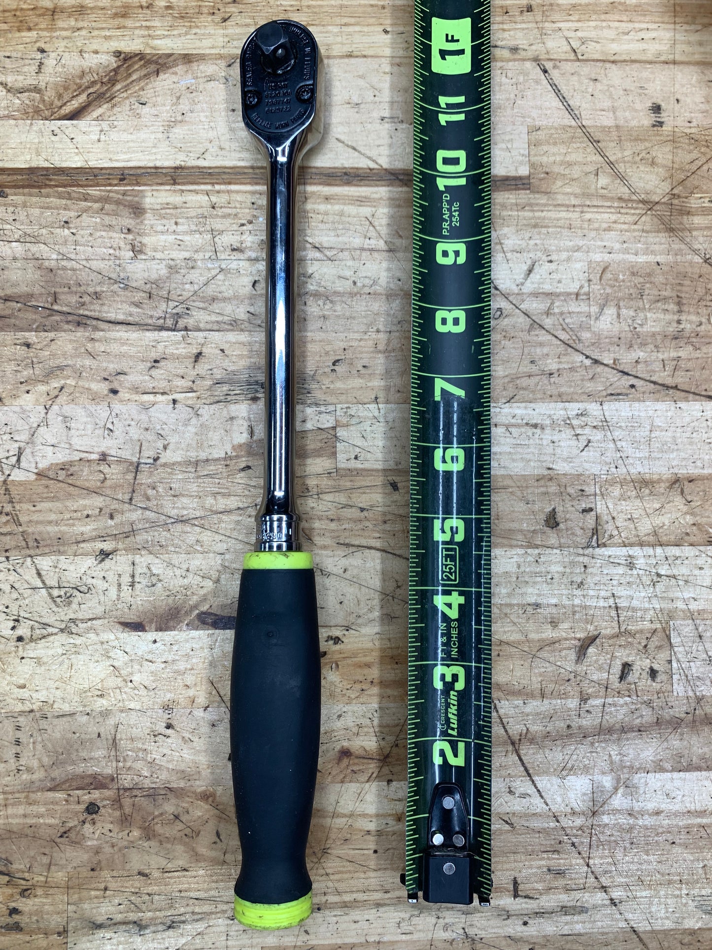 Snap On 3/8” Long Soft Grip Ratchet HIVIZ USA FHL80