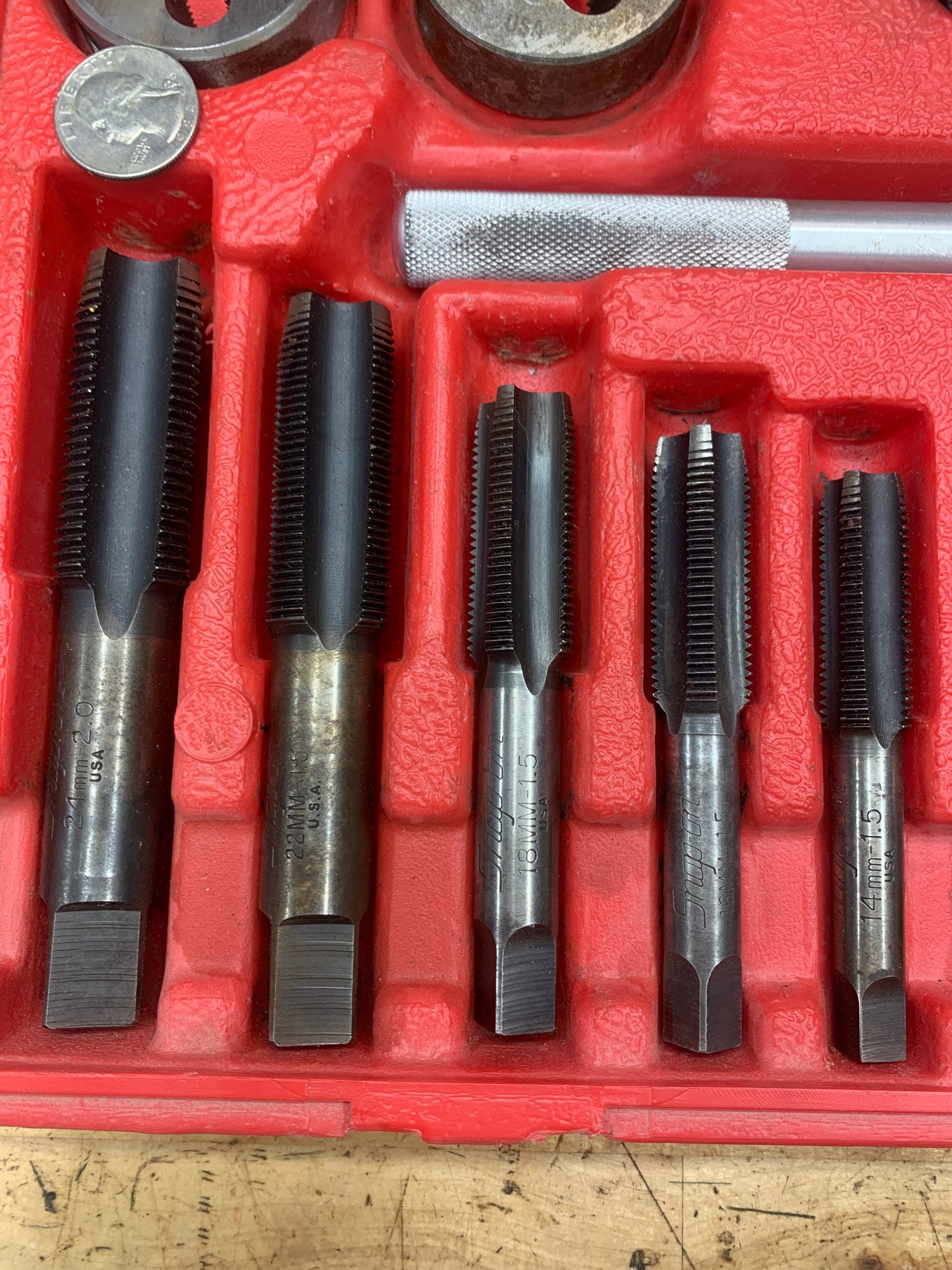 Snap on XL METRIC Tap and Die Set 25pc USA TDM99117A