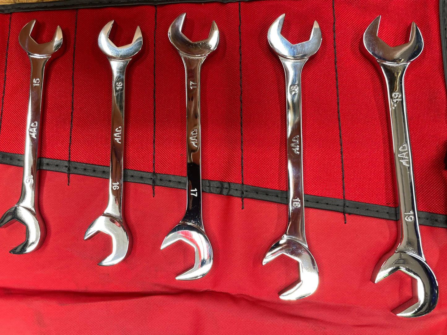 Mac Tools Metric Four Way Angle Open Wrench Set 10pc 10-19mm USA LIKE NEW