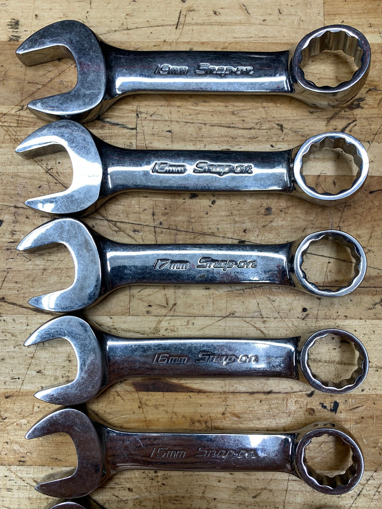 Snap On Metric Stubby Wrench Set 10-19mm 10pc  USA OXIM710B