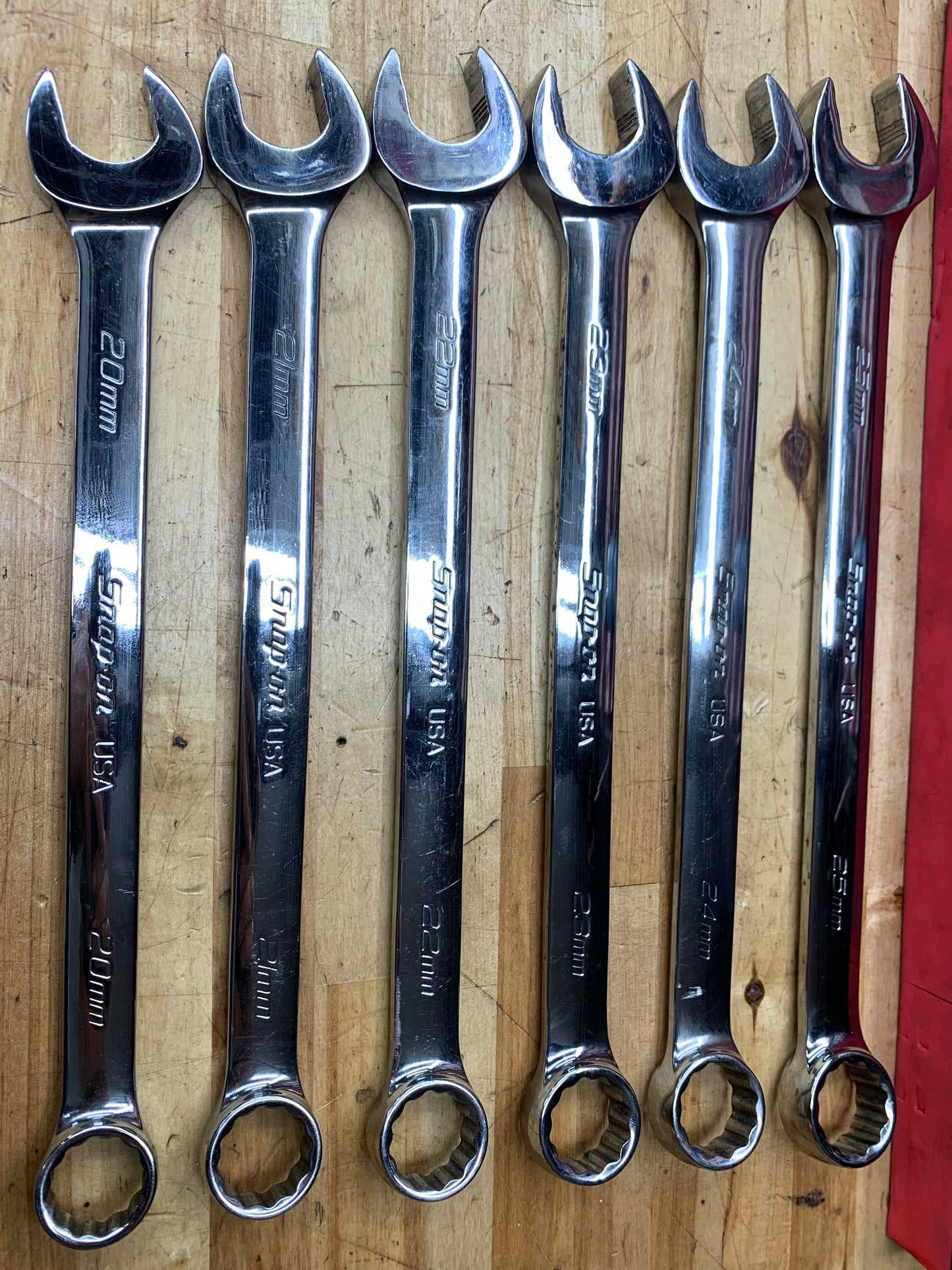 Snap On Metric Combo Foam Wrench Set 20-25mm USA SOEXM02FMBR