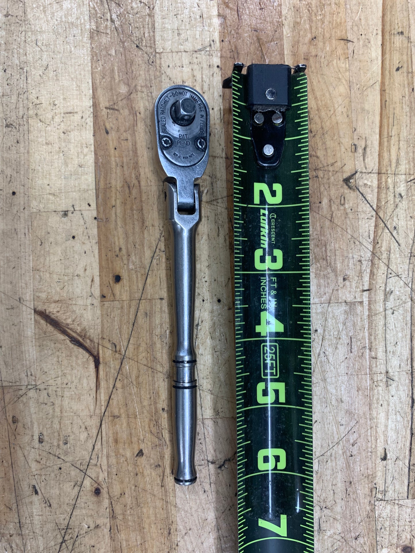 Snap On 1/4" Flex Head Ratchet TF72