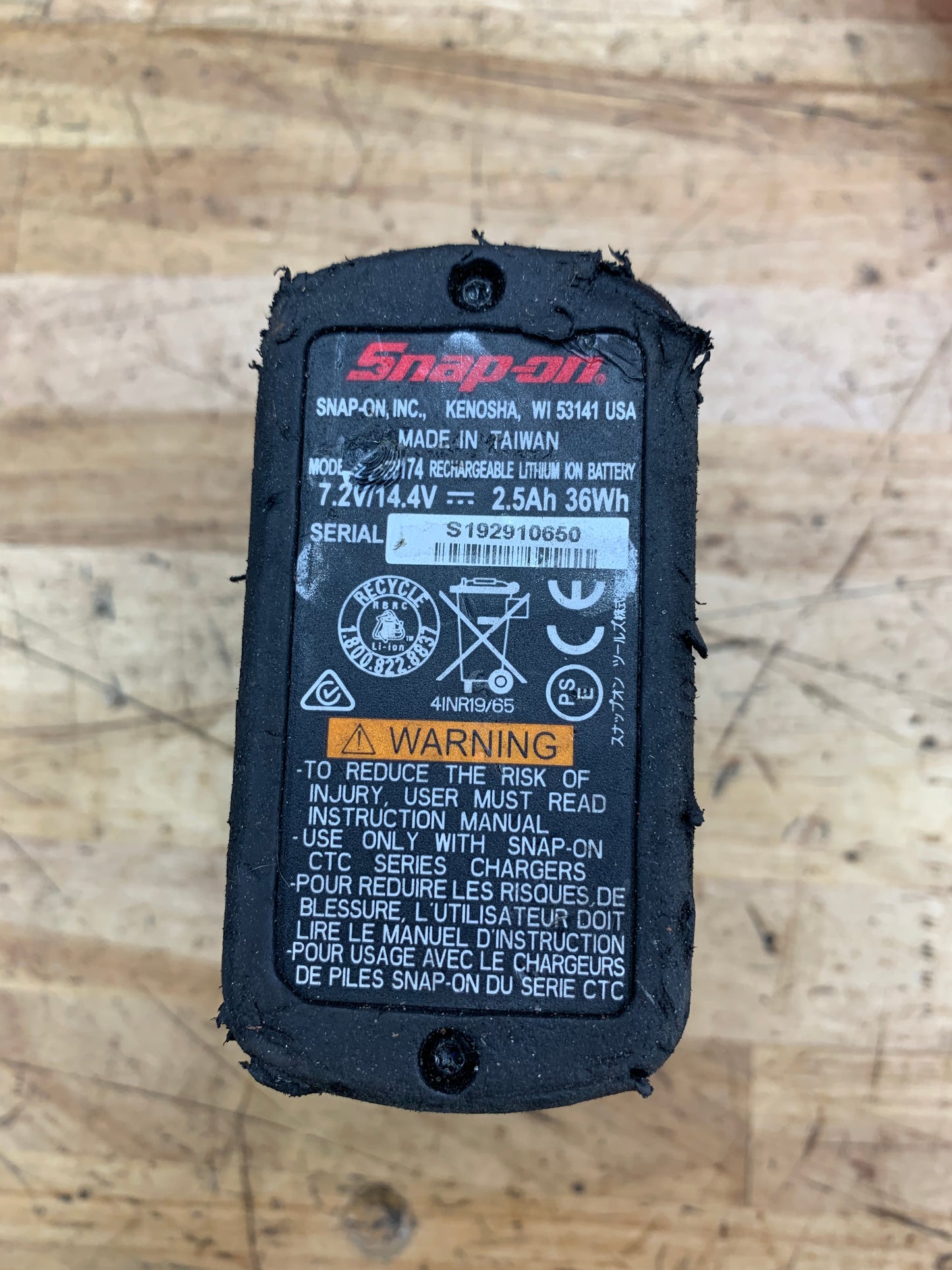 Snap on 14.4V Battery
