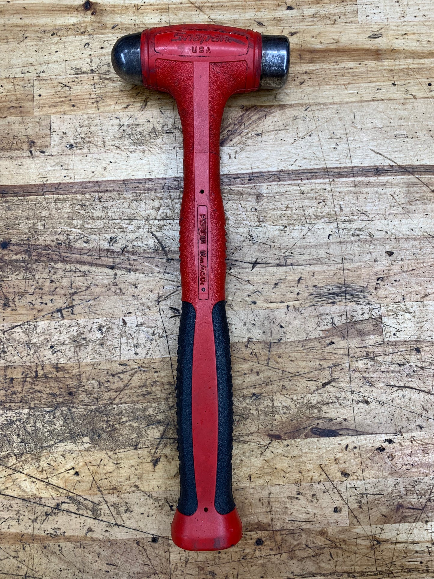 Snap On 16oz Ball Peen Hammer USA HBBD16