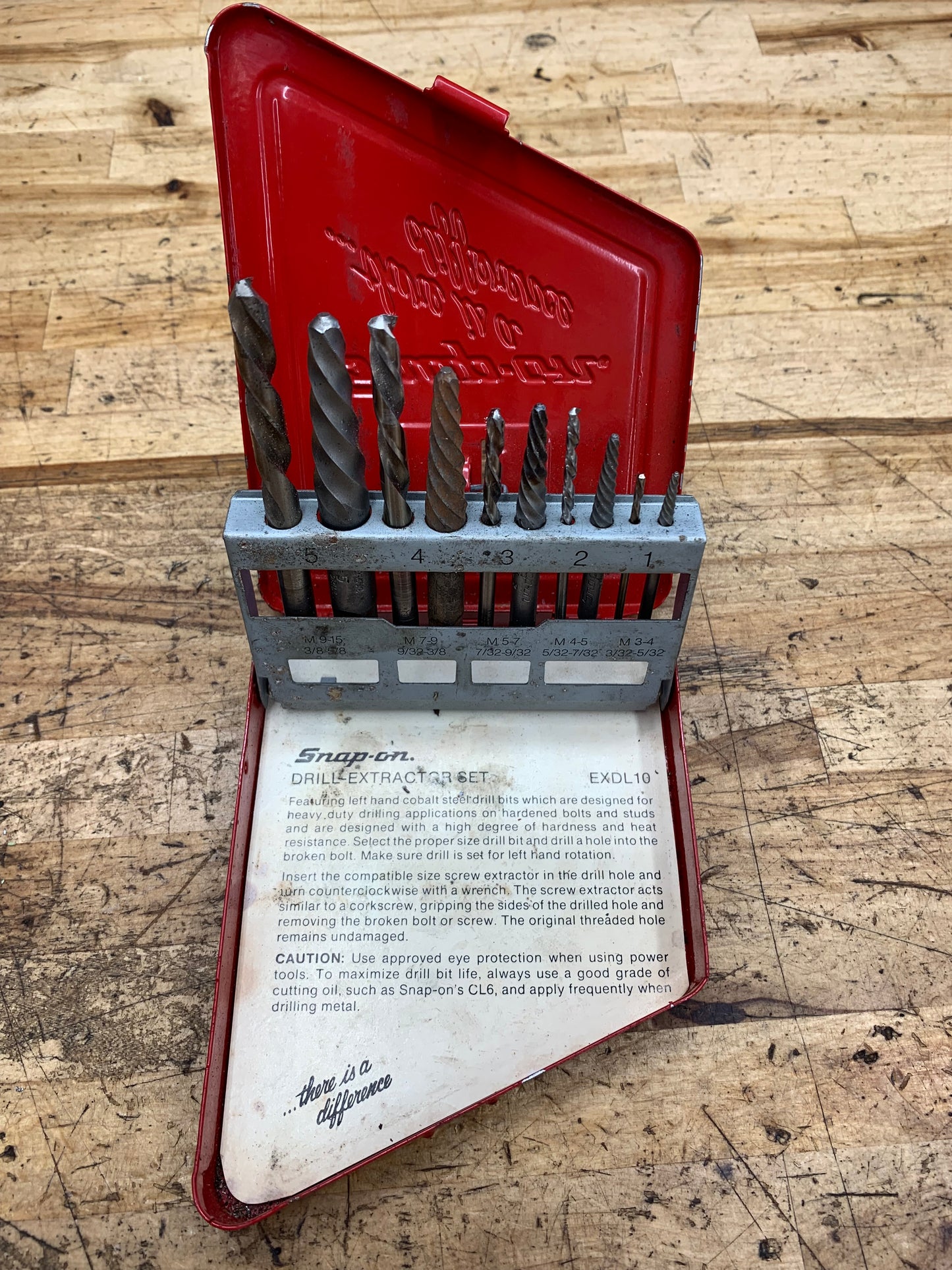Snap On Broken Bolt Extractor Set EXDL10