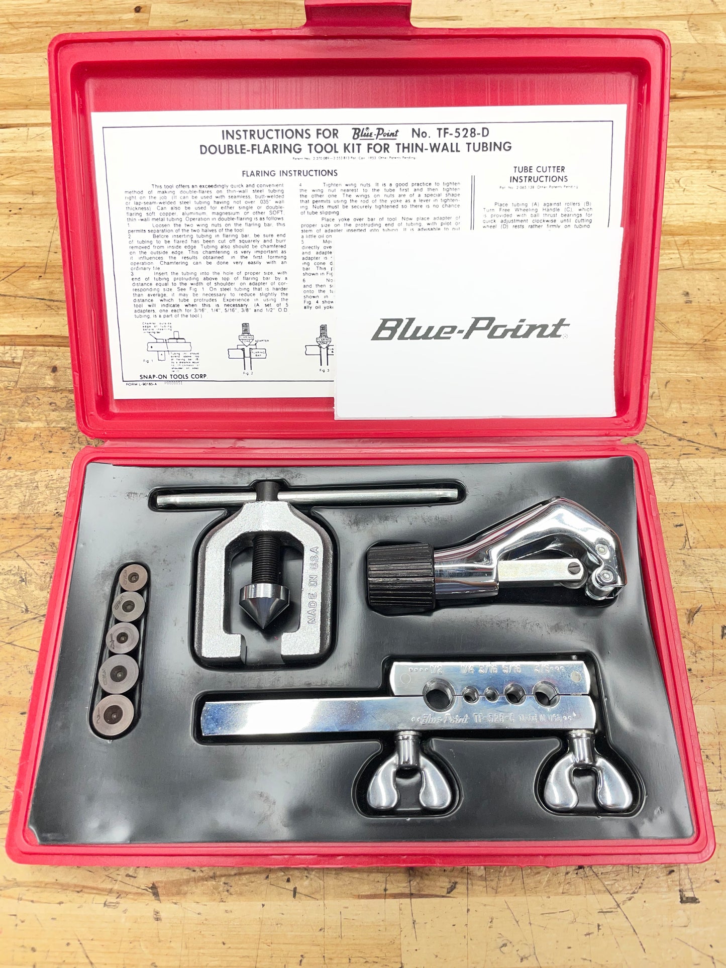Blue Point Brake Double Flaring Tool Set NEW USA TF528D