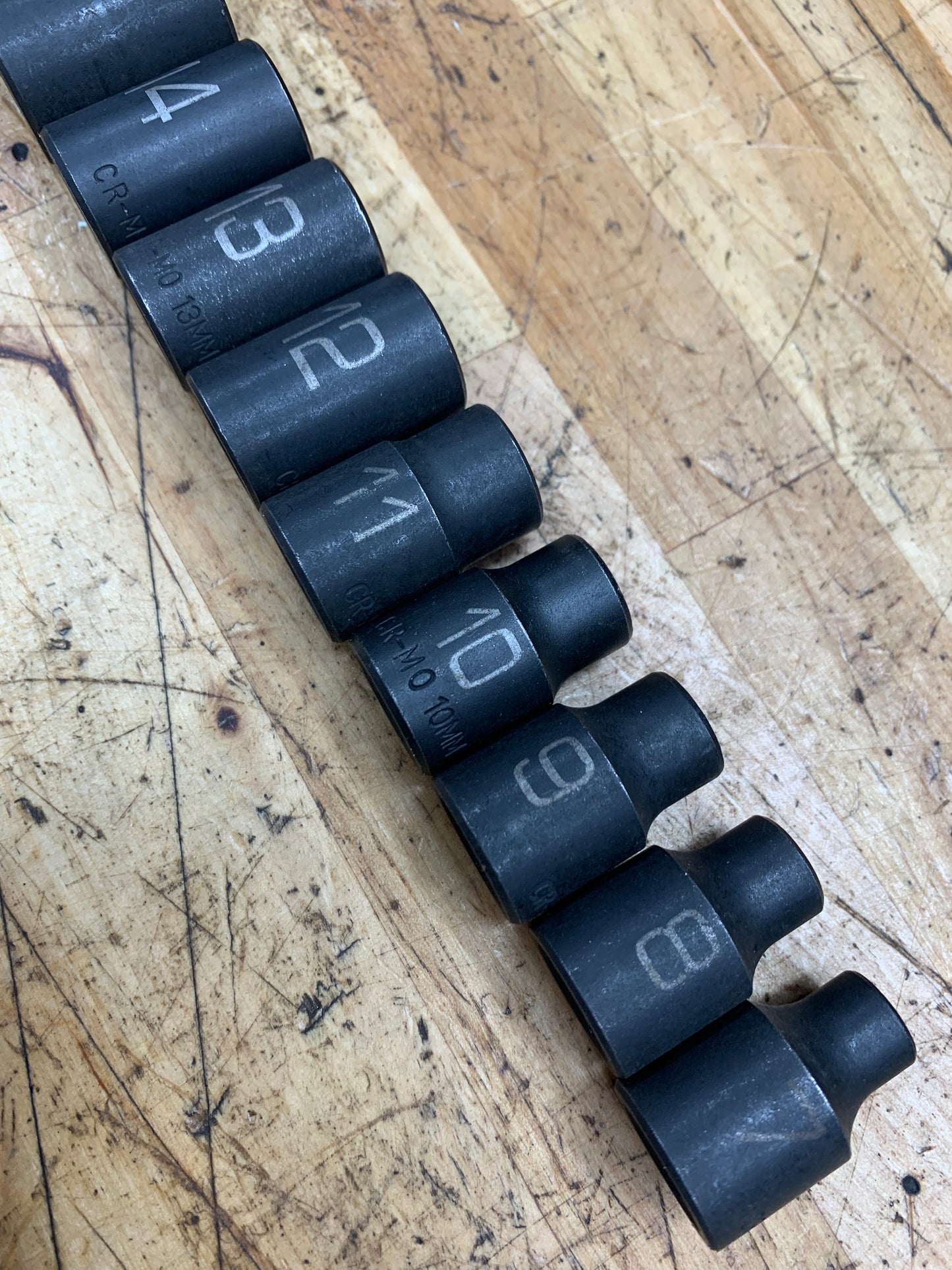 Matco 3/8” Metric Impact Shallow Socket Set 13pc 7-19mm SBPM136V
