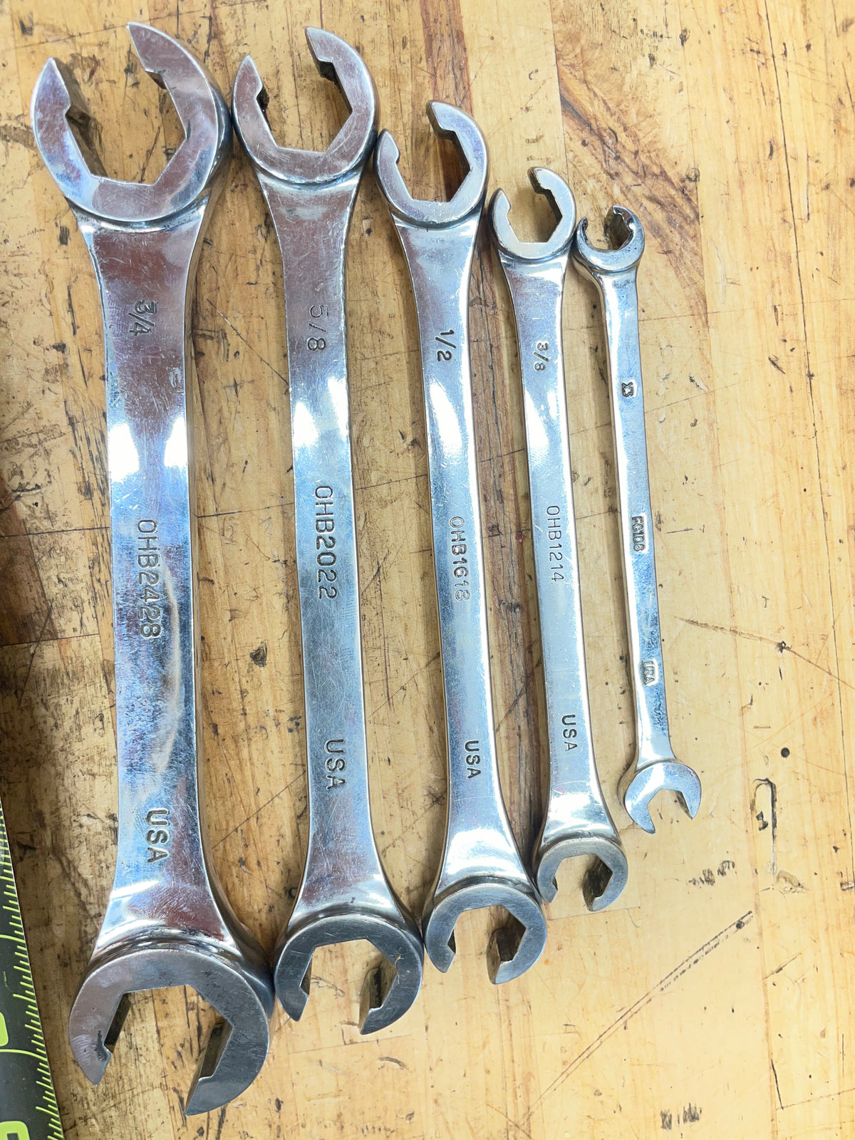 Mac Tools SAE Flare Line Wrench Set* 5pc 5/16”-7/8” USA