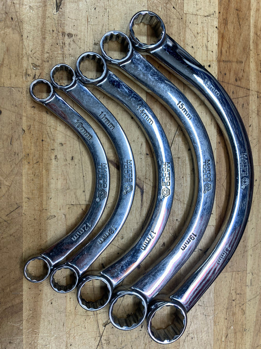 Matco SAE Half Moon Obstruction wrench set 5pc SMHM5T