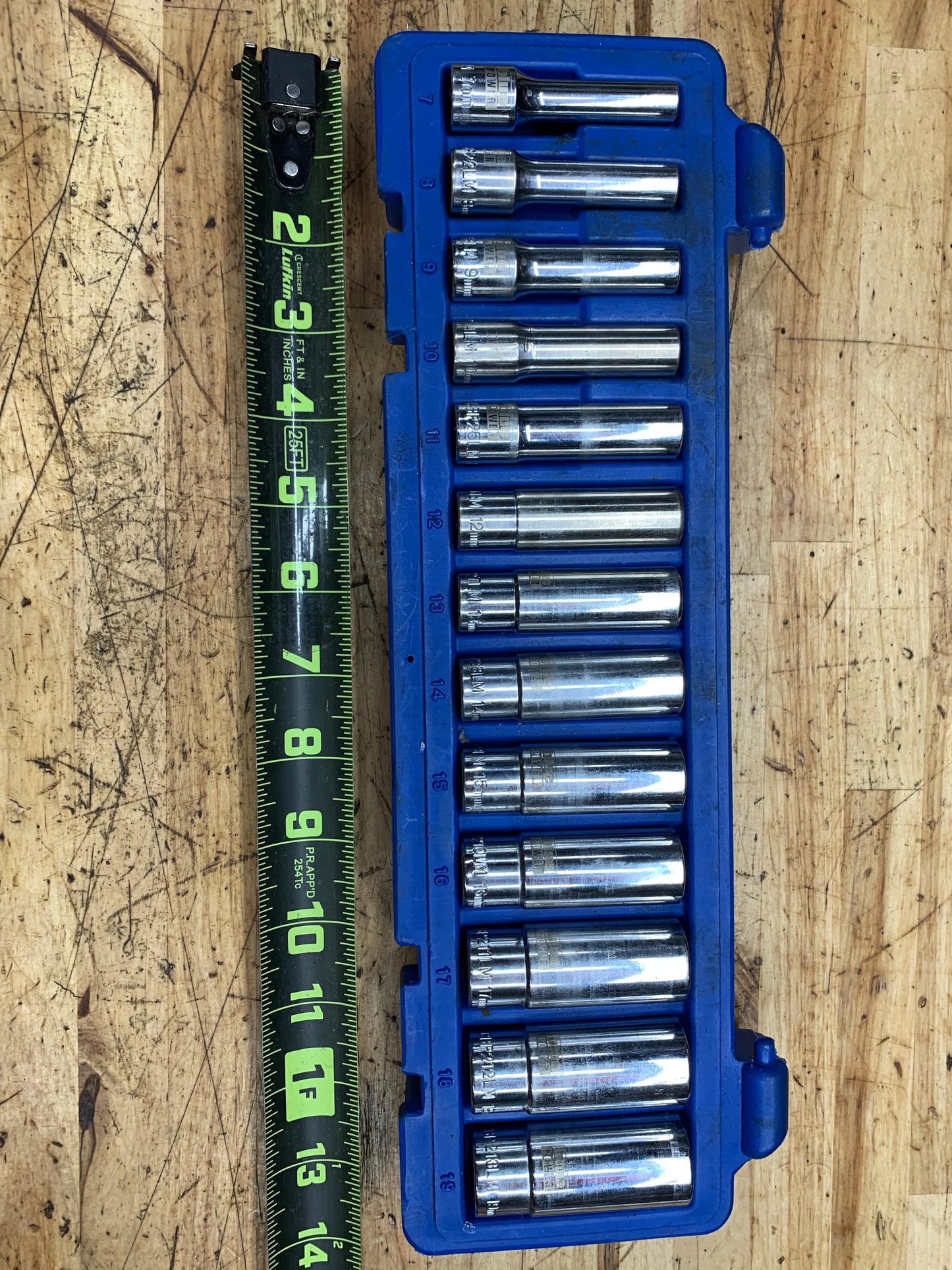 Blue Power by Cornwell 3/8” Metric Deep Socket Set CBP2LM