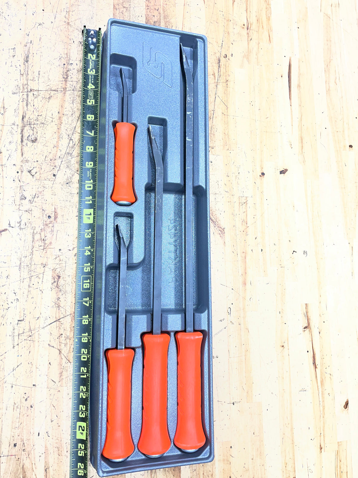 Snap On Orange Striking Prybar 4pc Set USA SBPS704AO