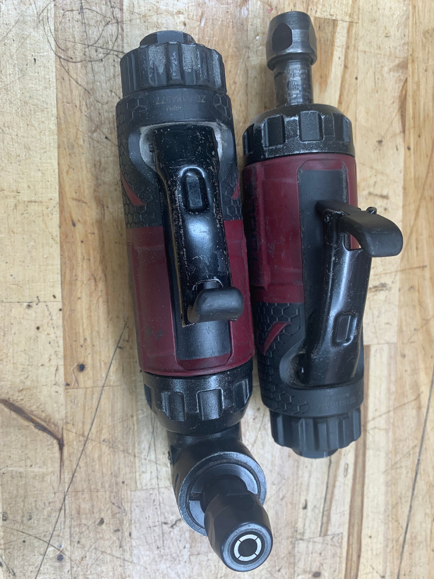 Matco Air Die Grinder Pair 90 Degrees and Straight.  MT5880, MT5883