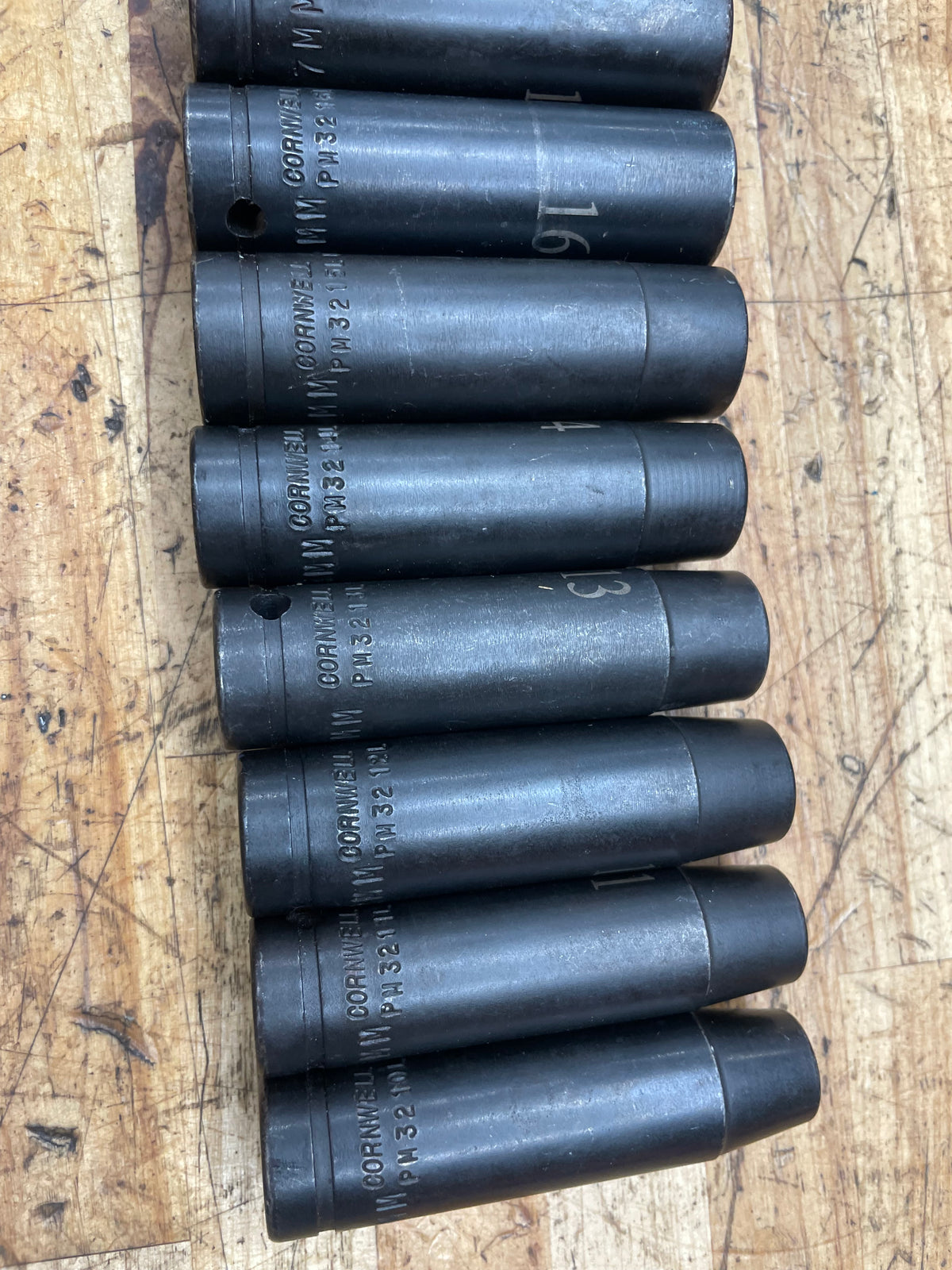 Cornwell 1/2” Metric Deep Impact Socket Set 10-24mm 14pc USA