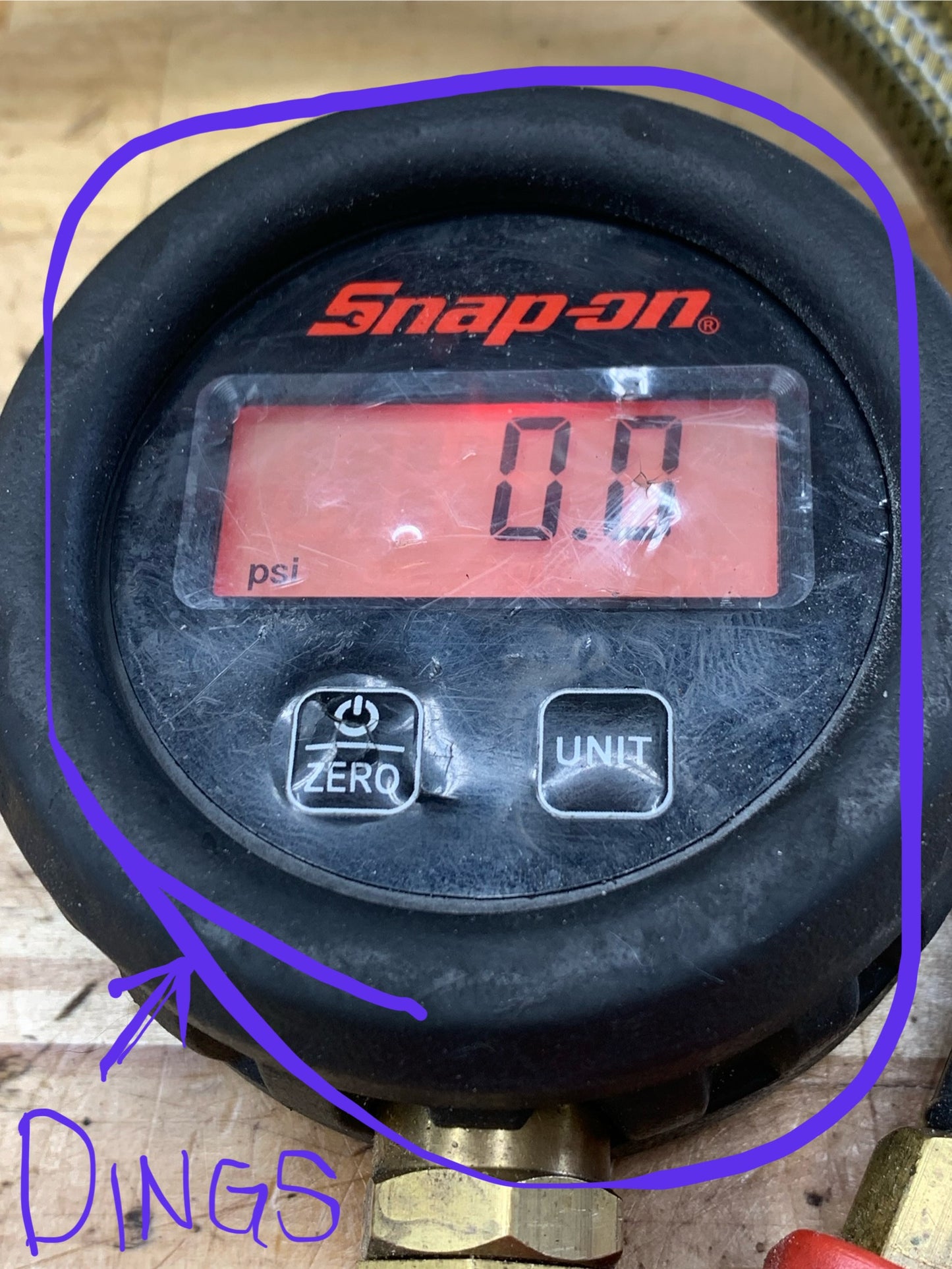 Snap On Digital Inflator Gauge TPGDL2000