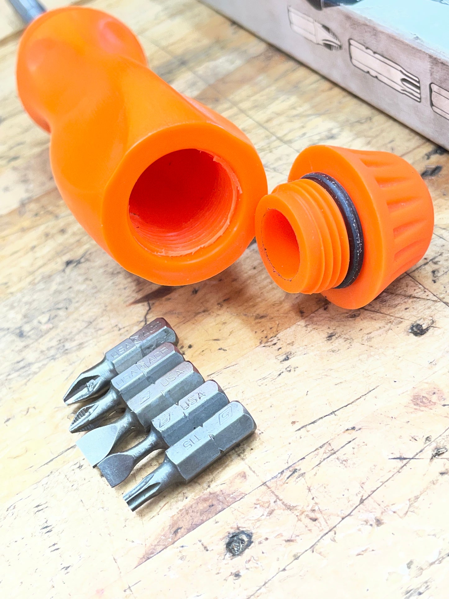 Snap On Ratcheting Screwdriver Orange Hard Handle USA BRAND NEW SSDMR4B