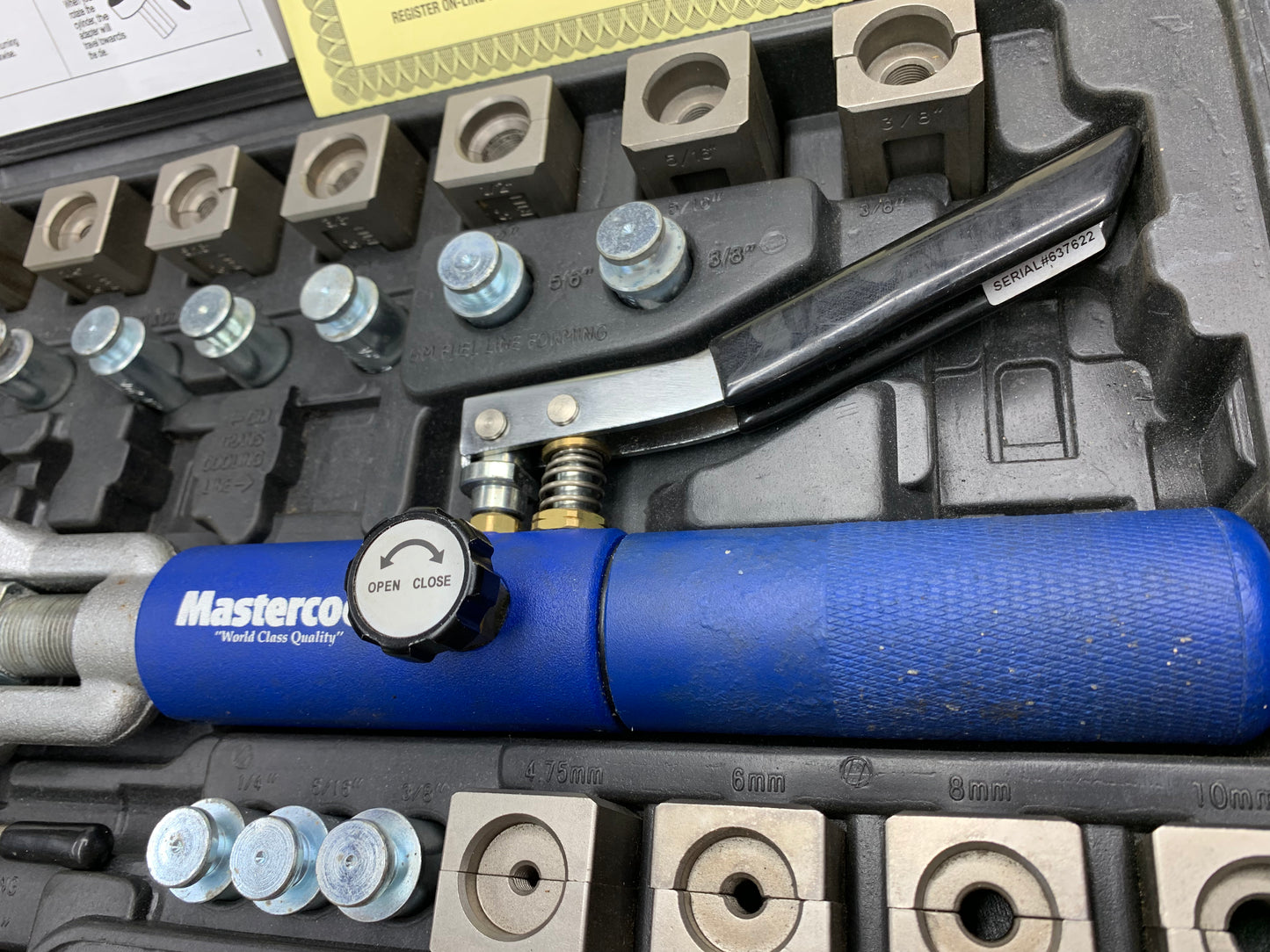 Mastercool Universal Hydraulic Flaring Tool Set 72475
