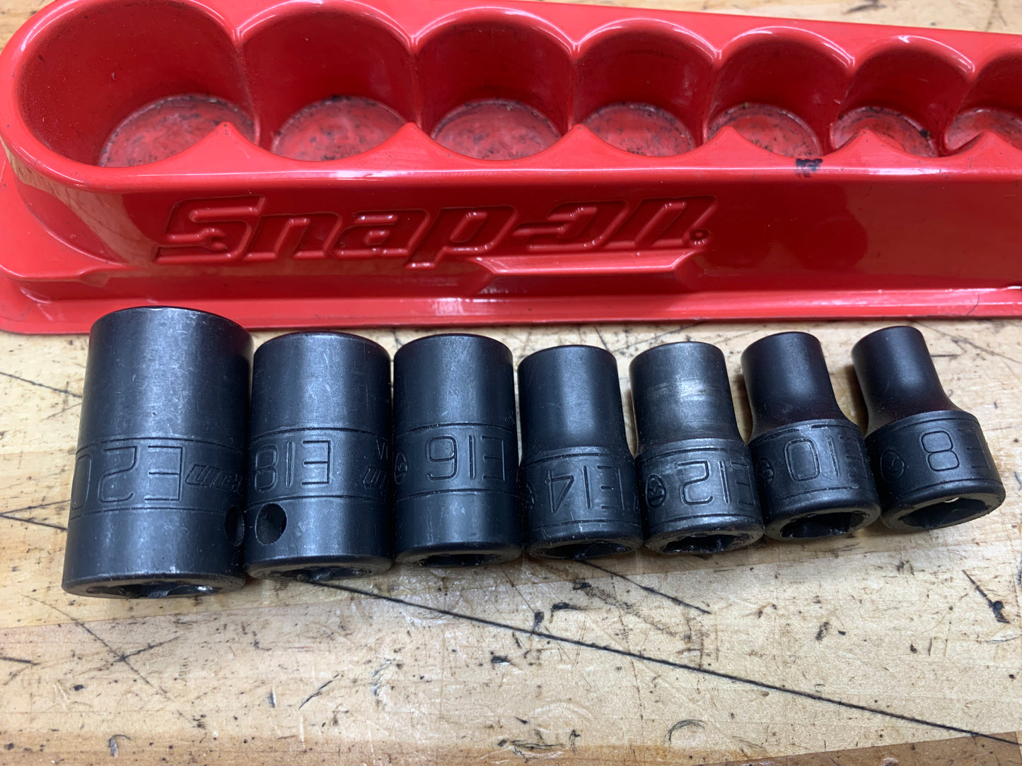 Snap On E-Torx Impact Socket Set 7pc USA 207IMFLE