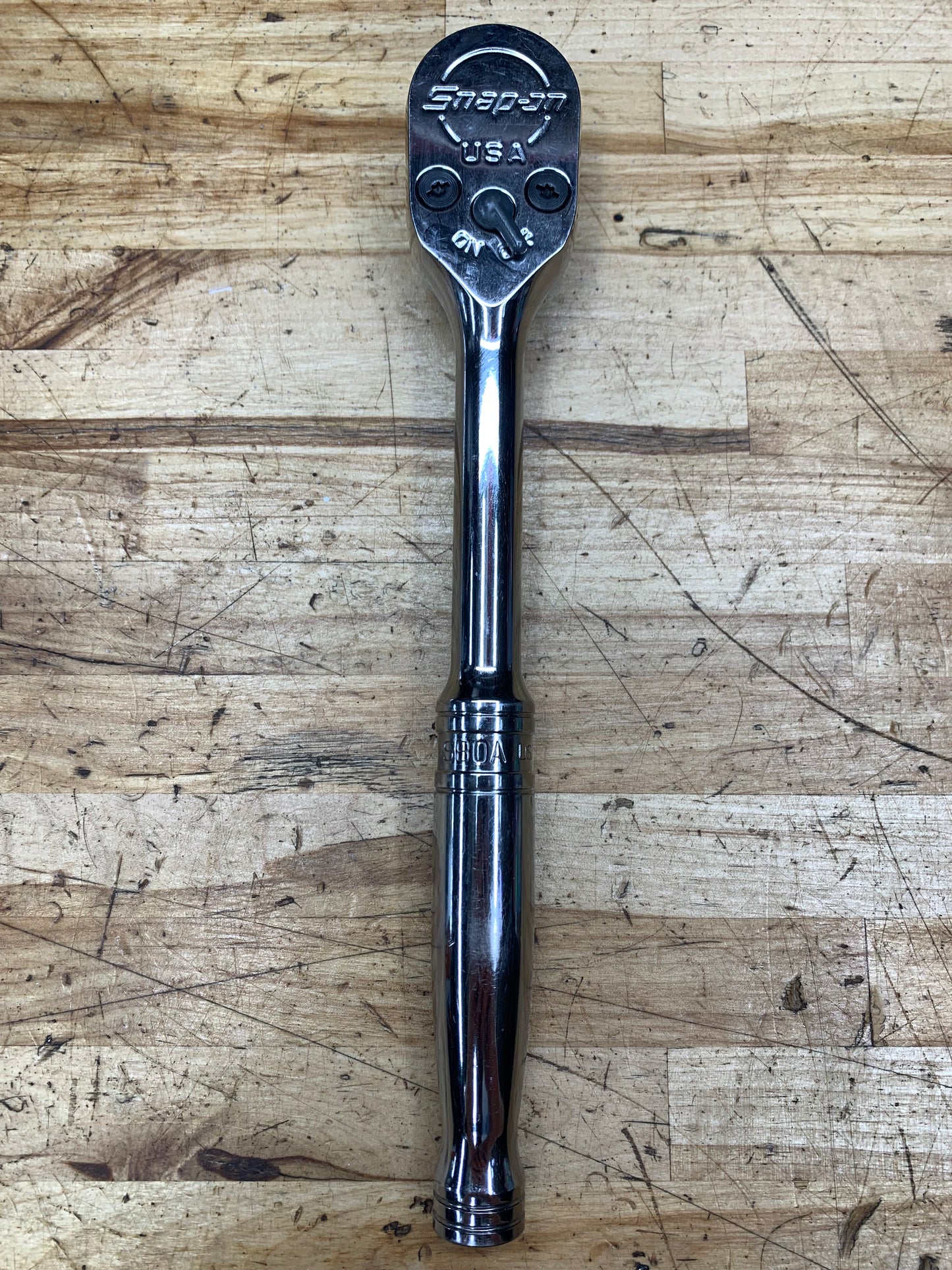 Snap On 1/2” Chrome Handle Ratchet USA S80A