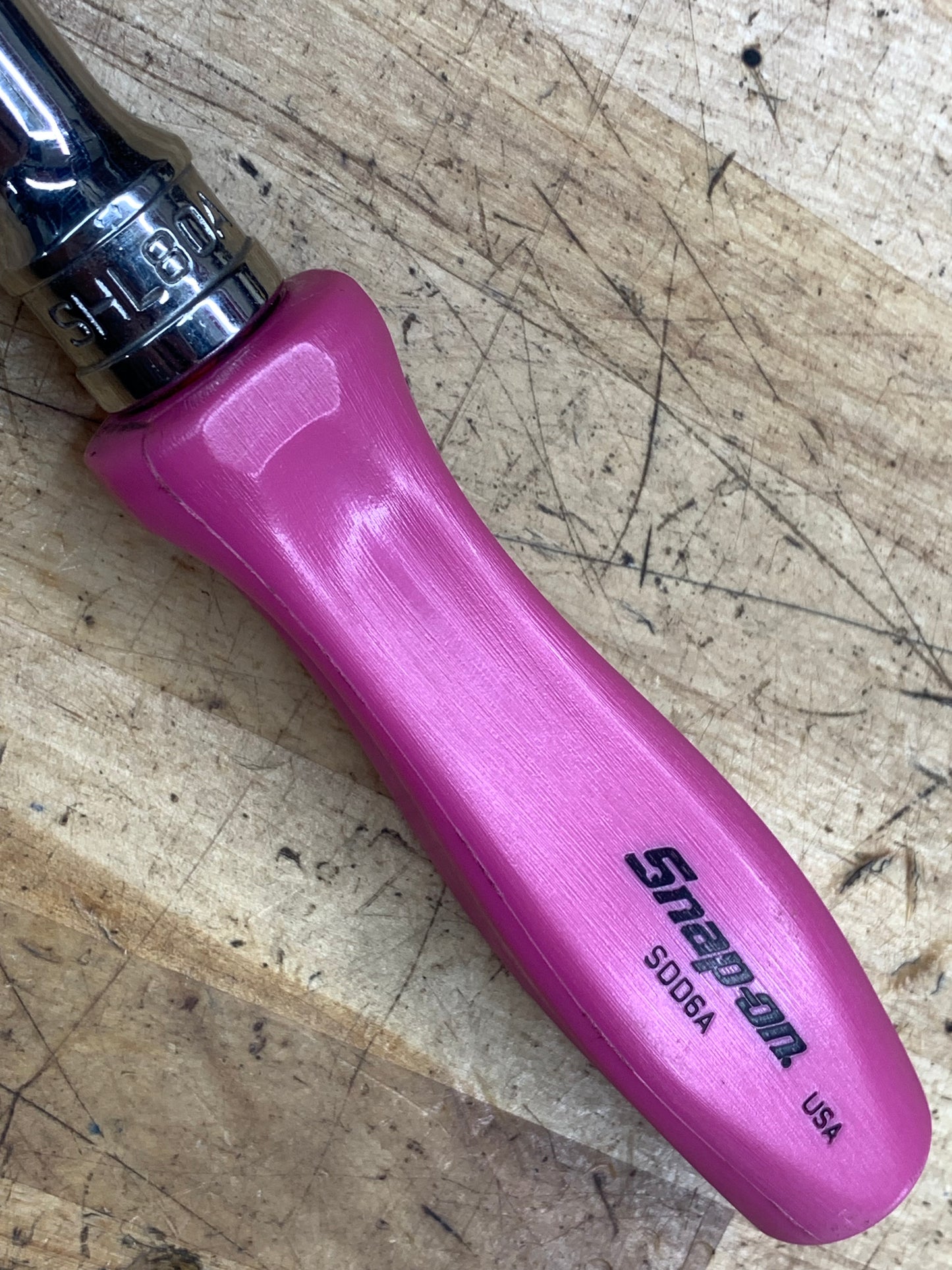 Snap On 1/2" Long Ratchet Pink Hard Handle SHL80A